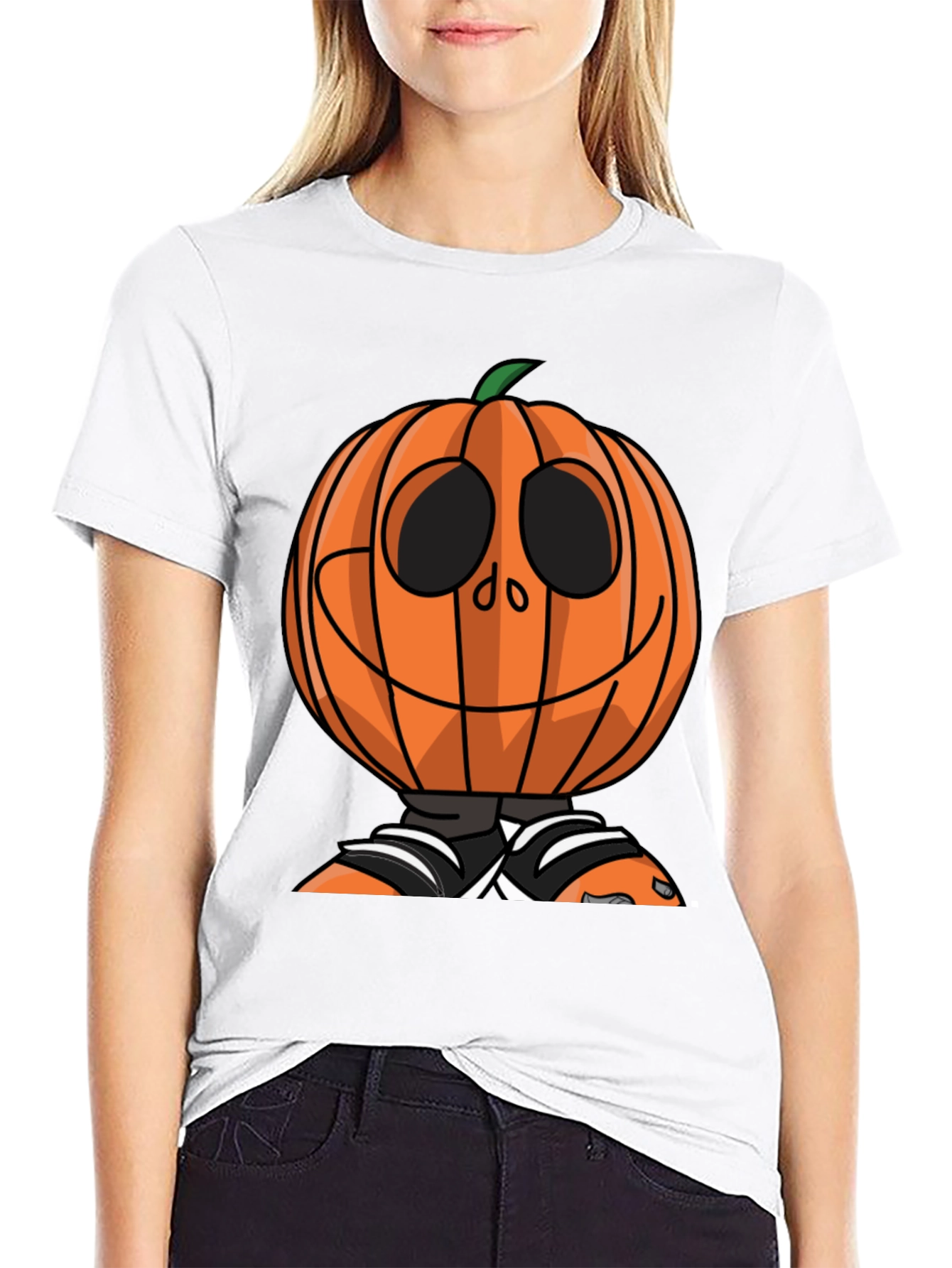 Pumpkin Head Halloween T-Shirt - Spooky Season Tee