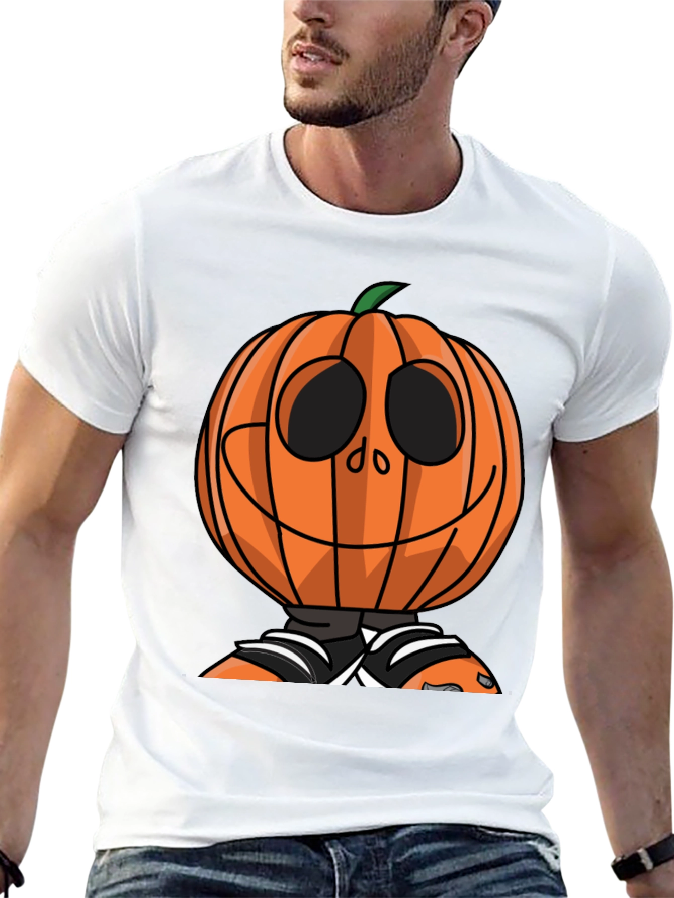 Pumpkin Head Halloween T-Shirt - Spooky Season Tee