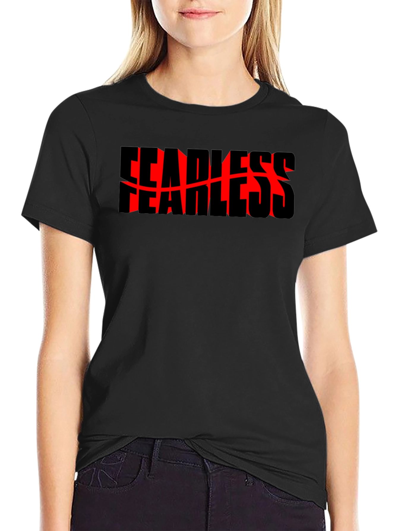Fearless Graphic Tee - Bold Black Shirt