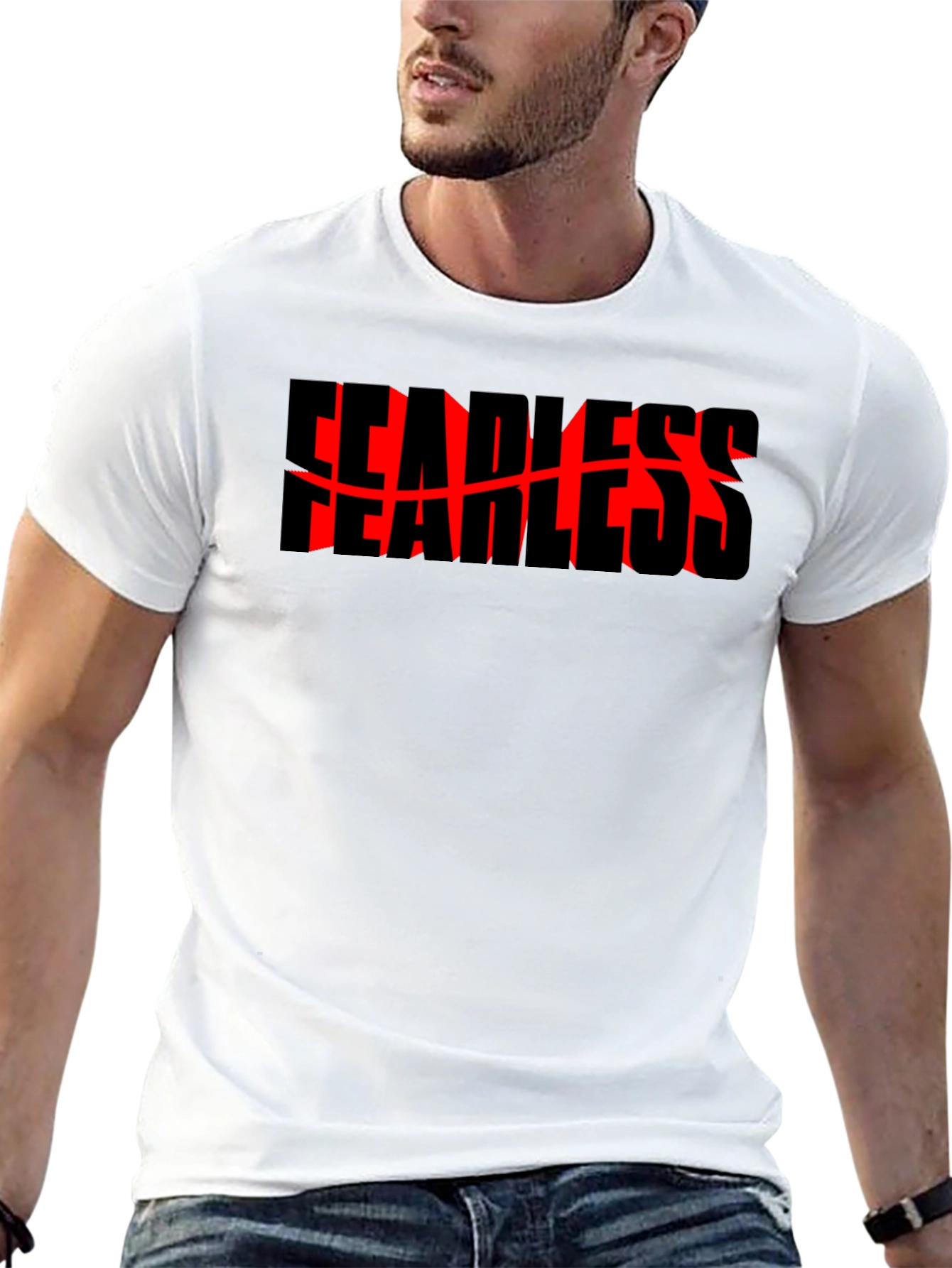 Fearless Graphic Tee - Bold Black Shirt