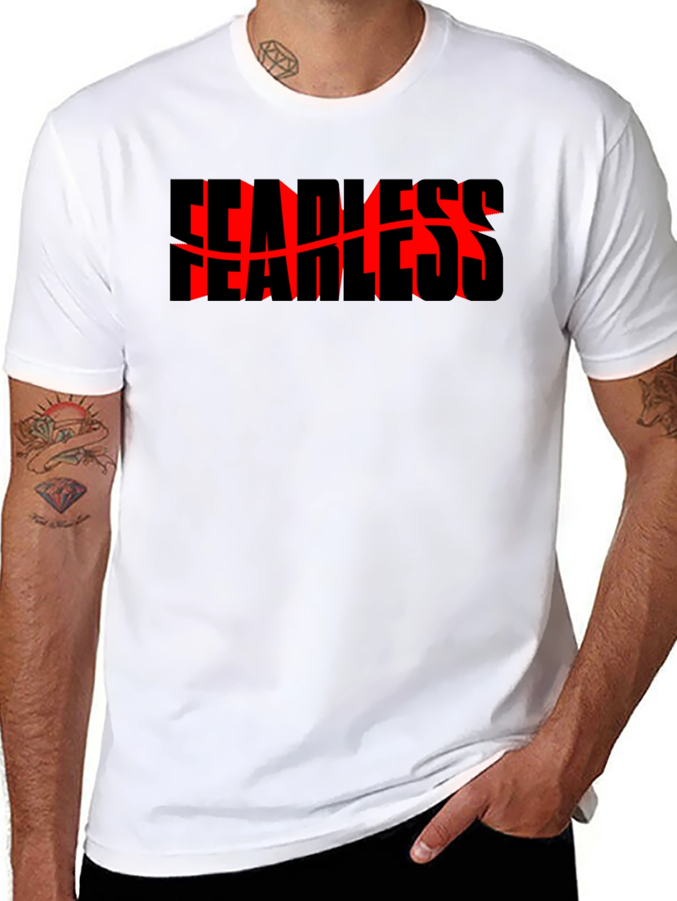 Fearless Graphic Tee - Bold Black Shirt