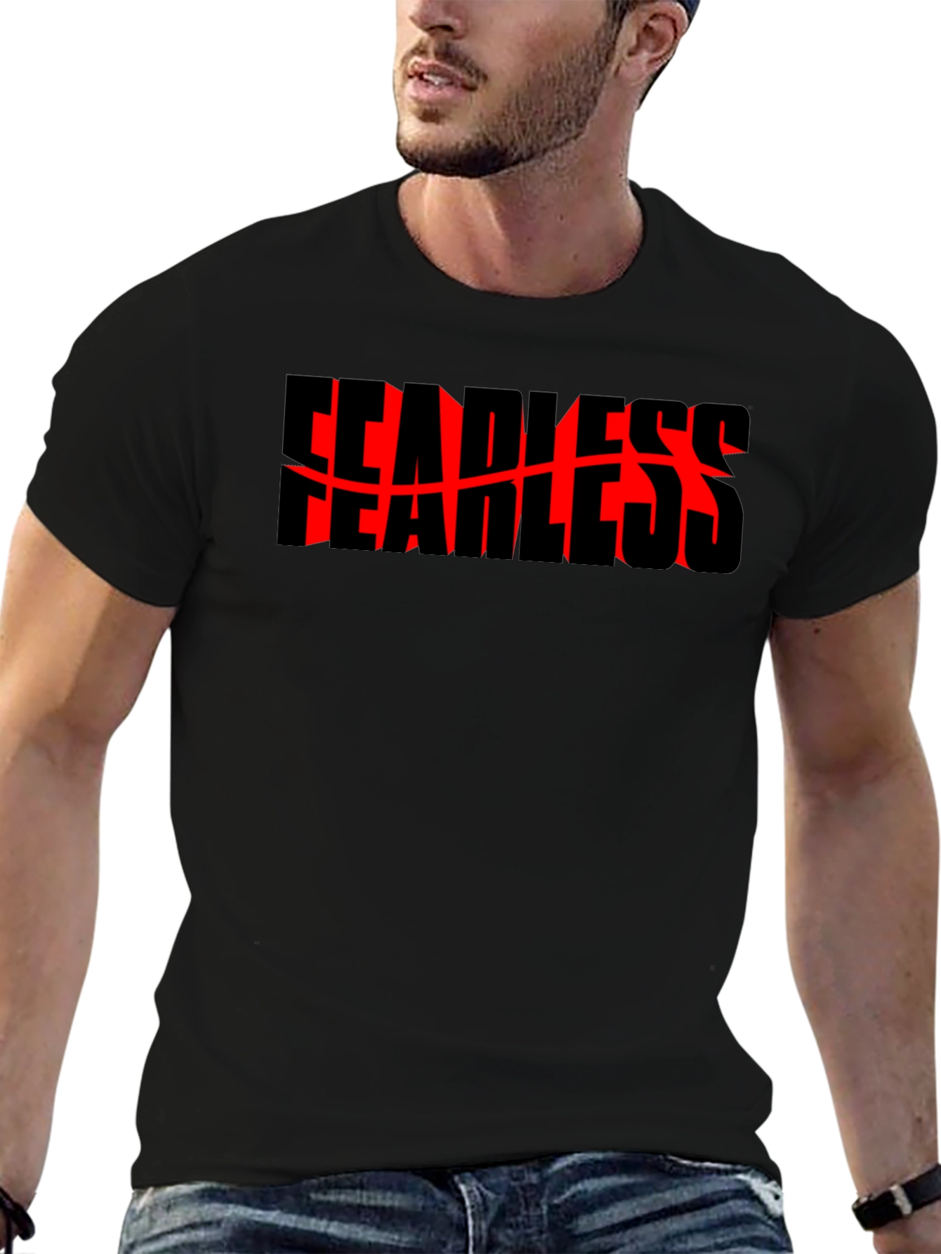 Fearless Graphic Tee - Bold Black Shirt