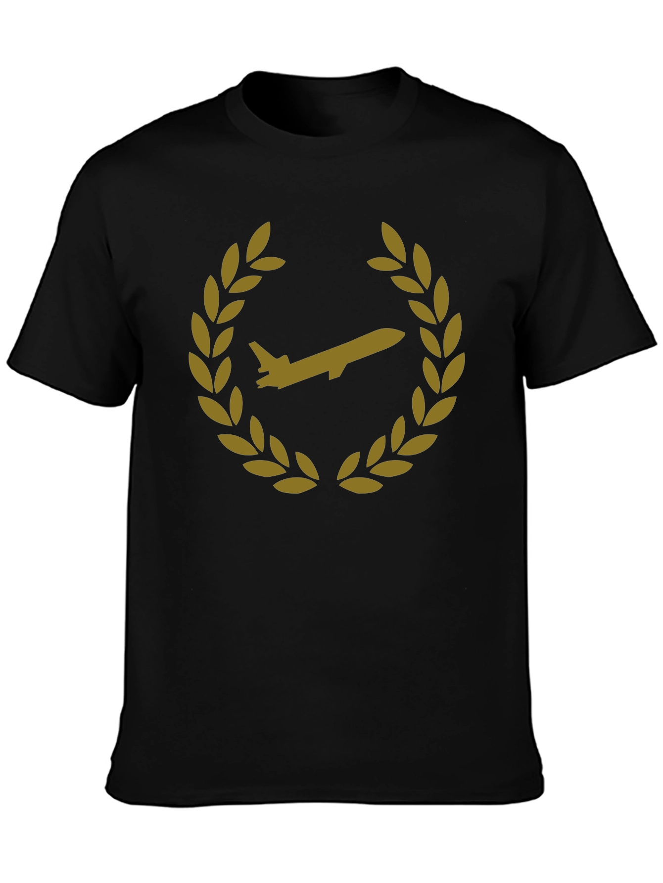 Emblem T-Shirt: Jet Laurel Wreath Design