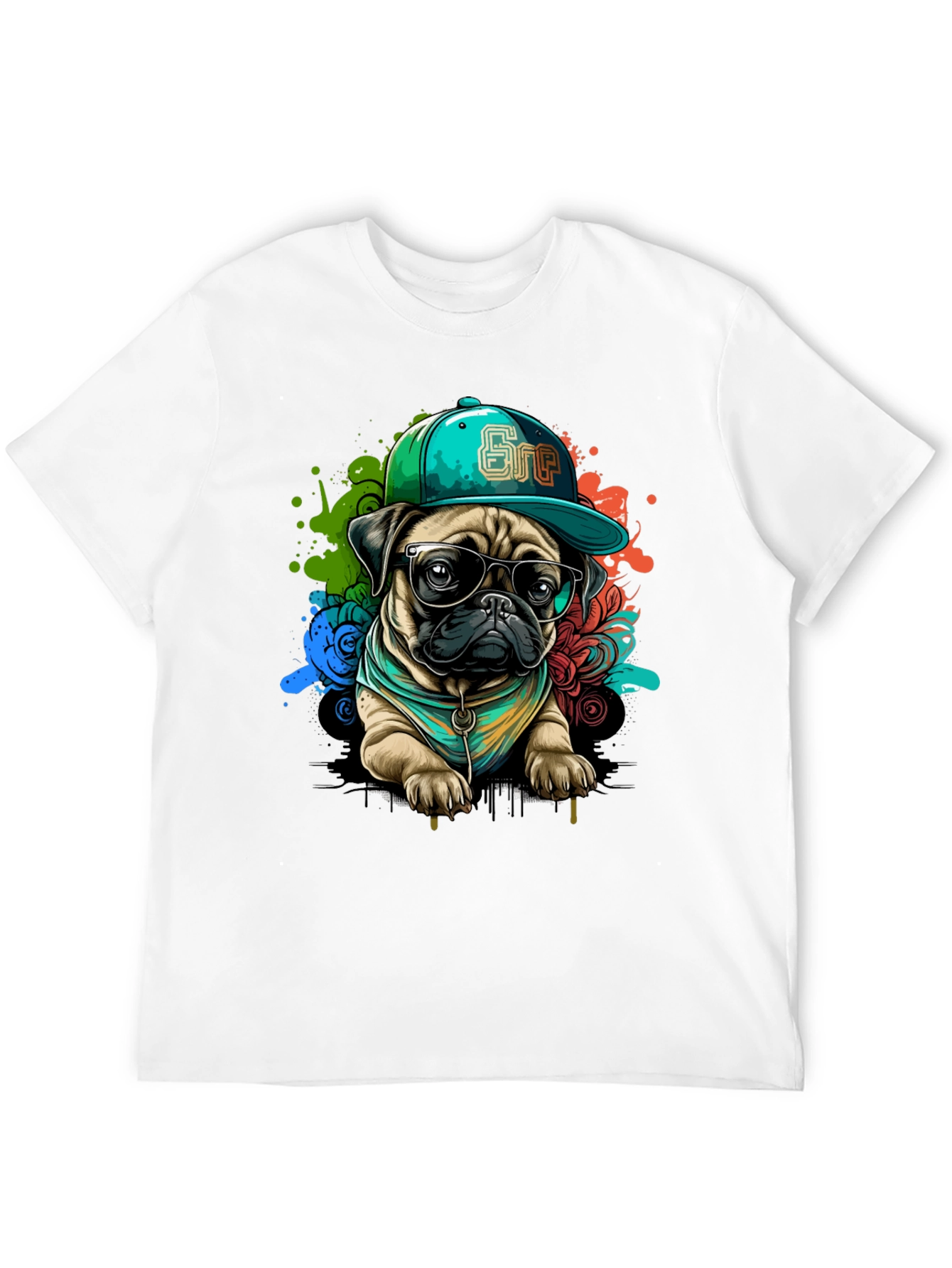 Cool Pug Graphic Tee - Stylish Dog Lover Shirt