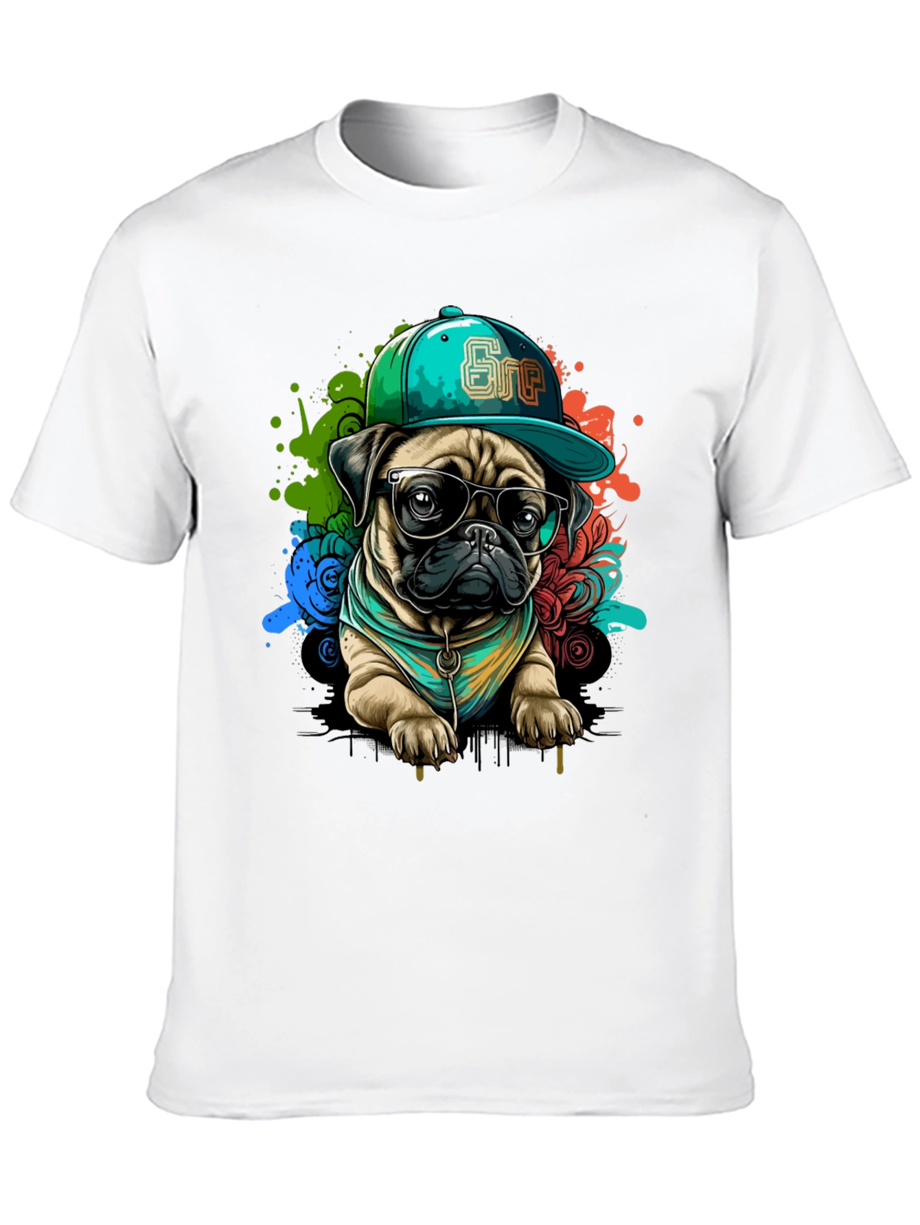 Cool Pug Graphic Tee - Stylish Dog Lover Shirt