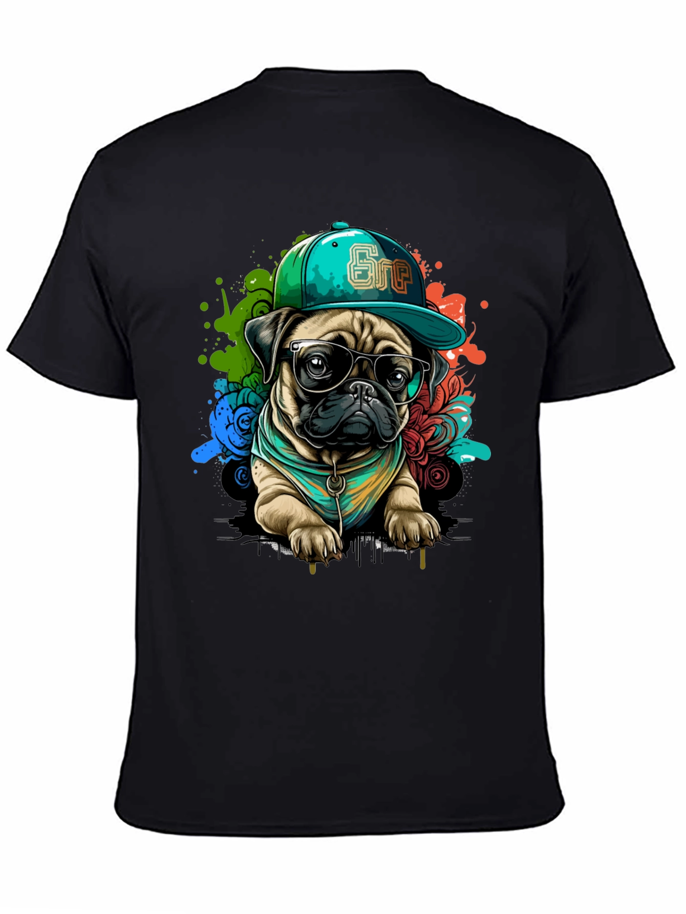 Cool Pug Graphic Tee - Stylish Dog Lover Shirt