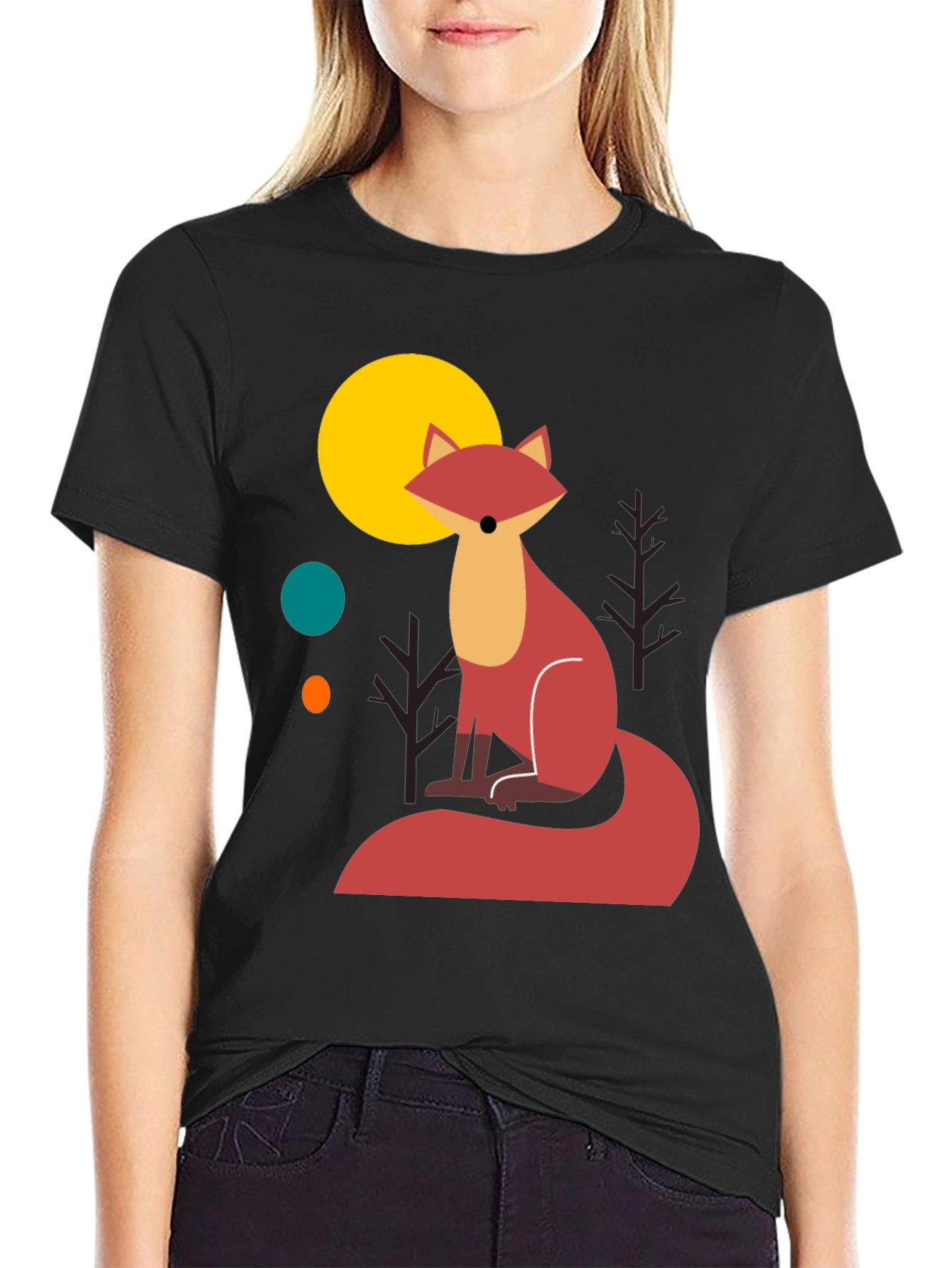 Fox Graphic T-Shirt - Stylish Mens Tee