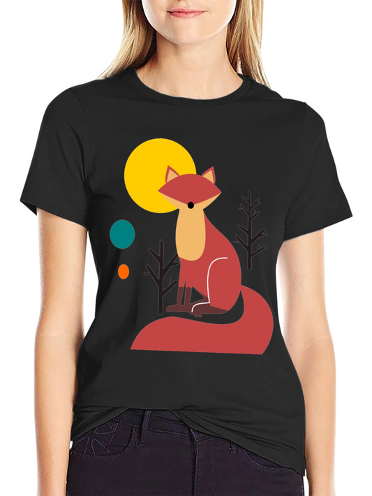 Fox Graphic T-Shirt - Stylish Mens Tee