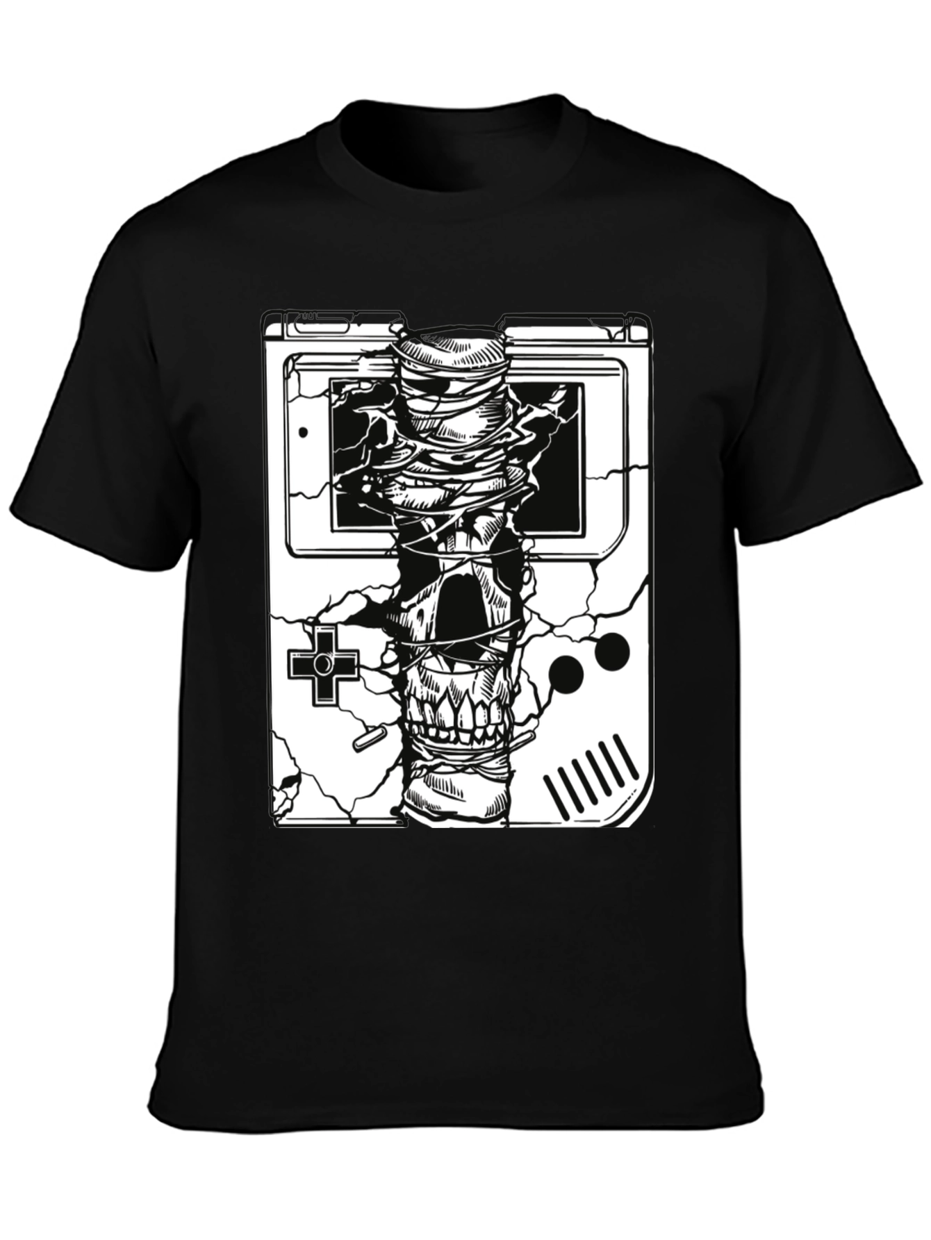 Retro Gaming Skull T-Shirt