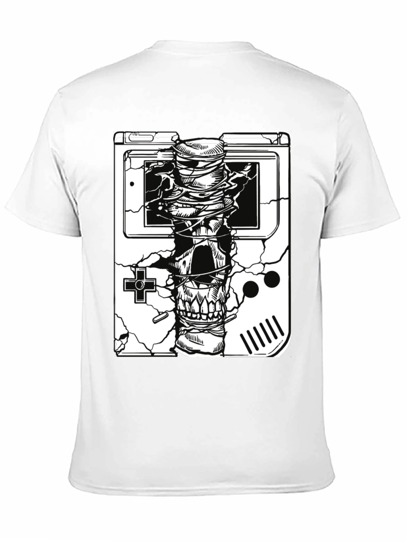 Retro Gaming Skull T-Shirt