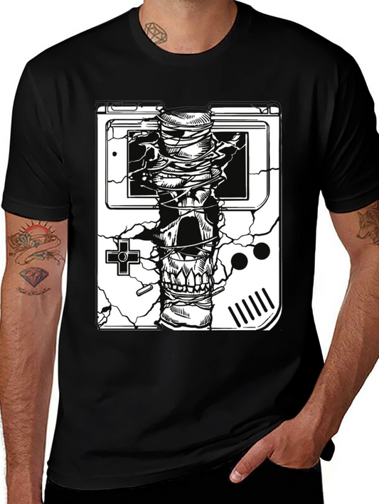 Retro Gaming Skull T-Shirt