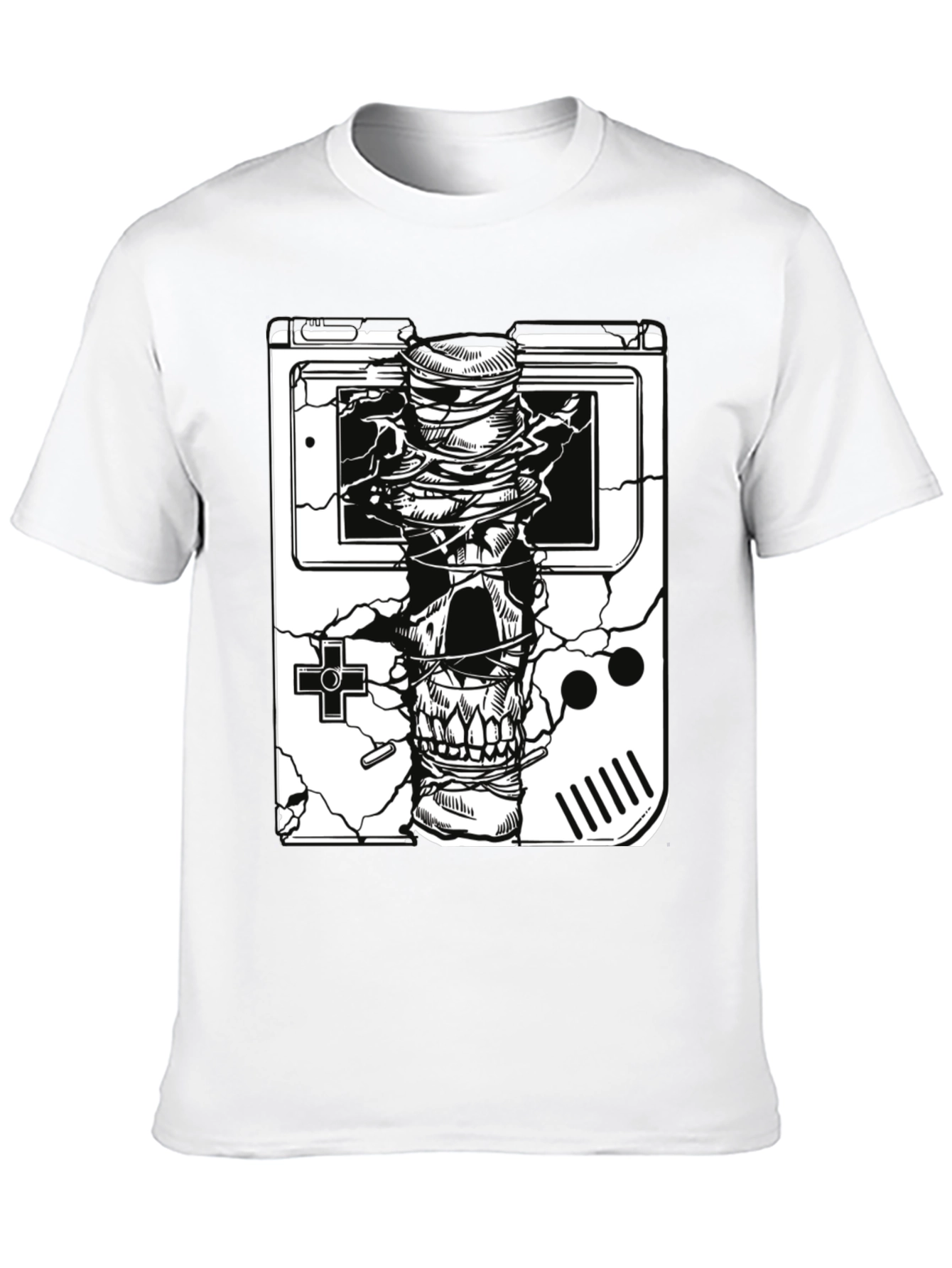 Retro Gaming Skull T-Shirt