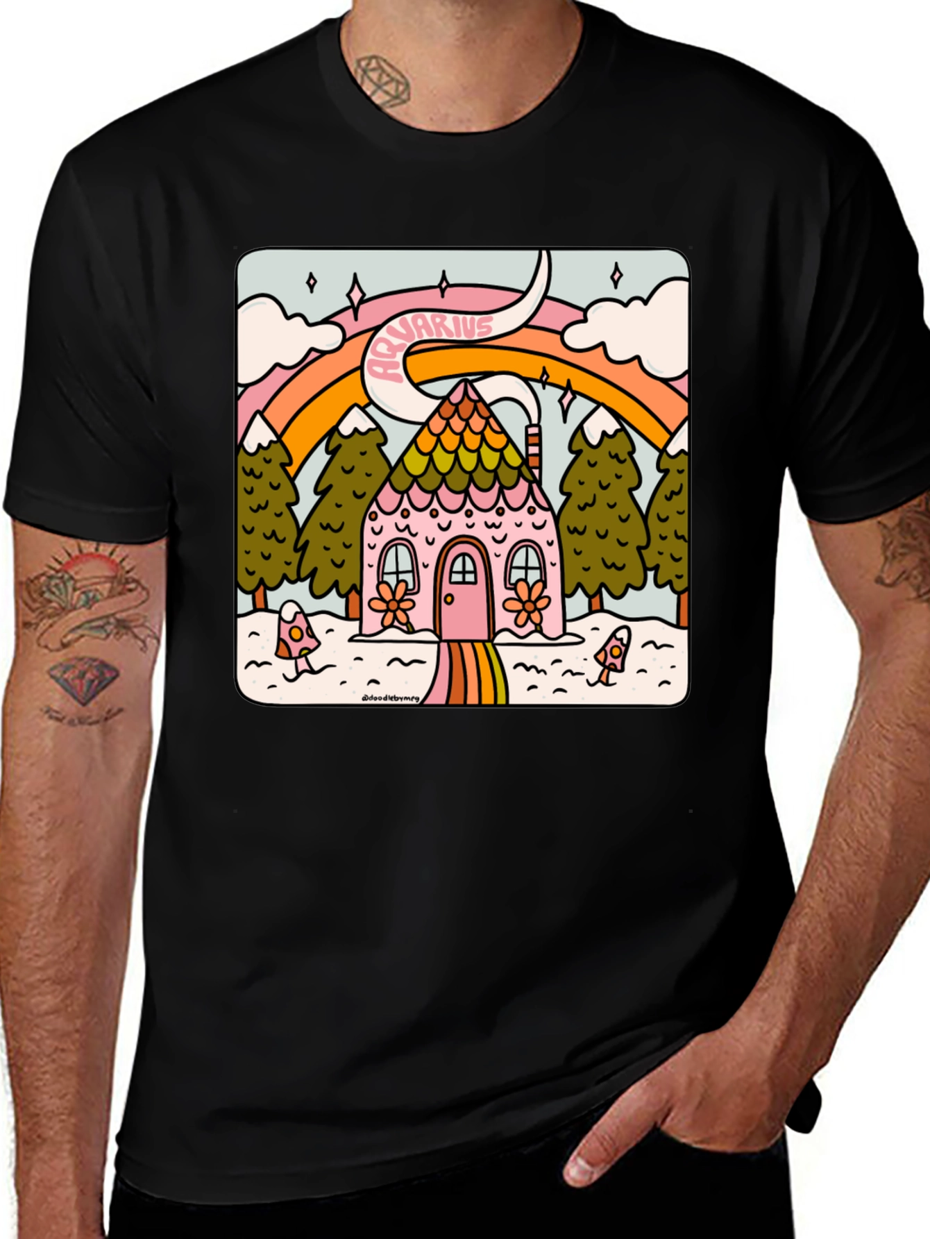 Aquarius House Graphic Tee