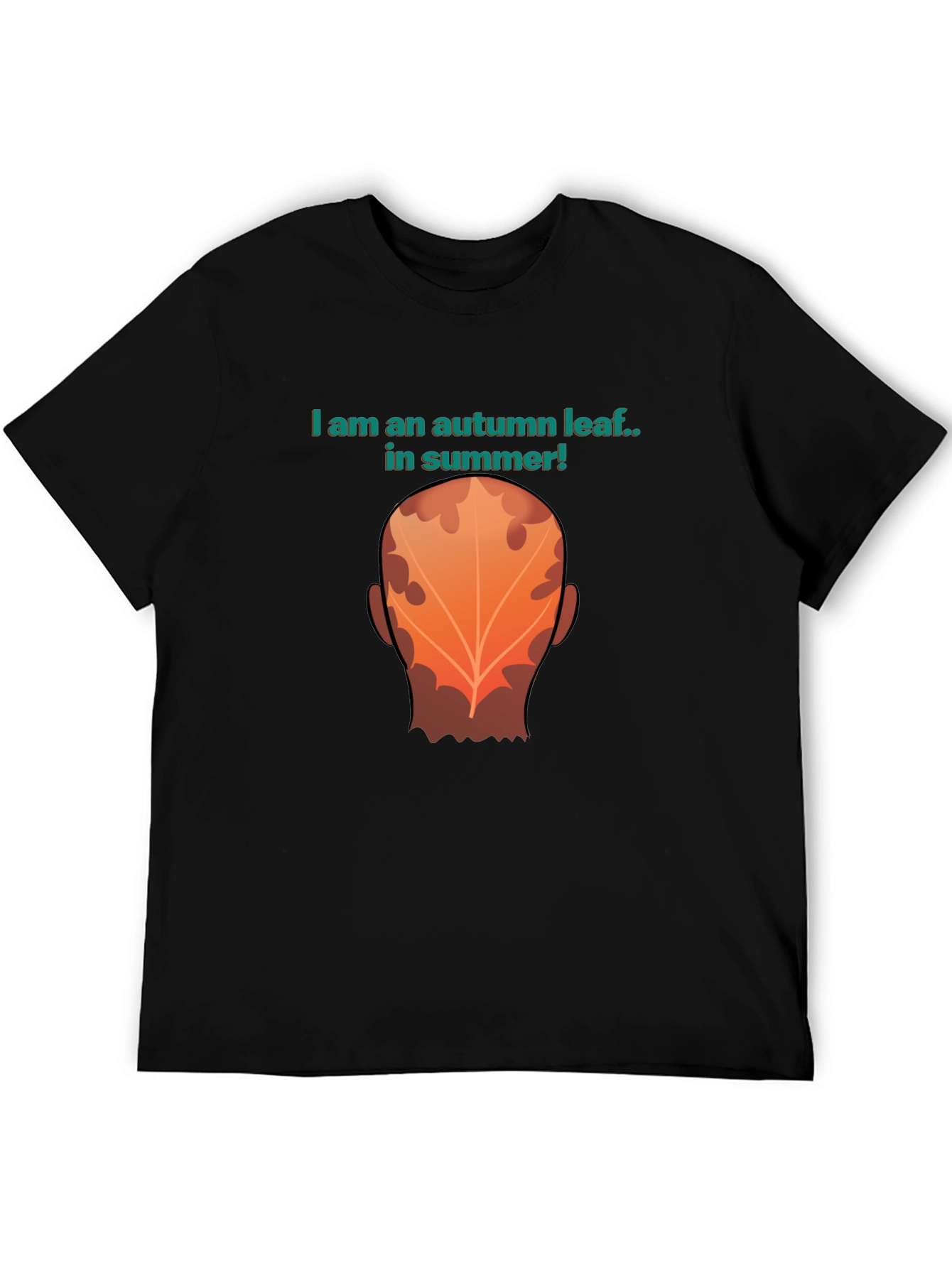 Autumn Leaf Summer Tee - Funny Graphic T-Shirt
