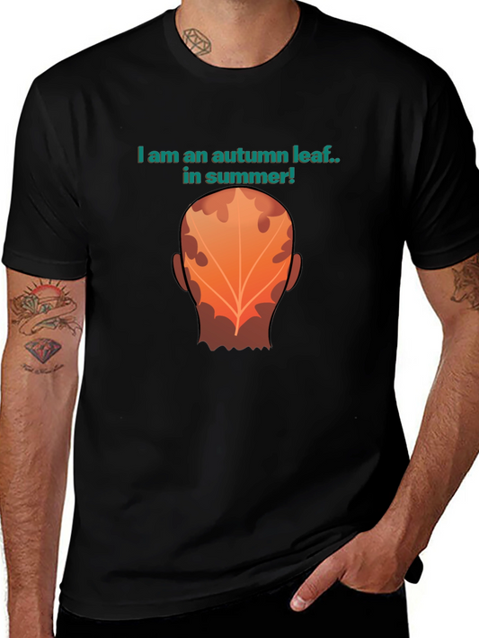 Autumn Leaf Summer Tee - Funny Graphic T-Shirt
