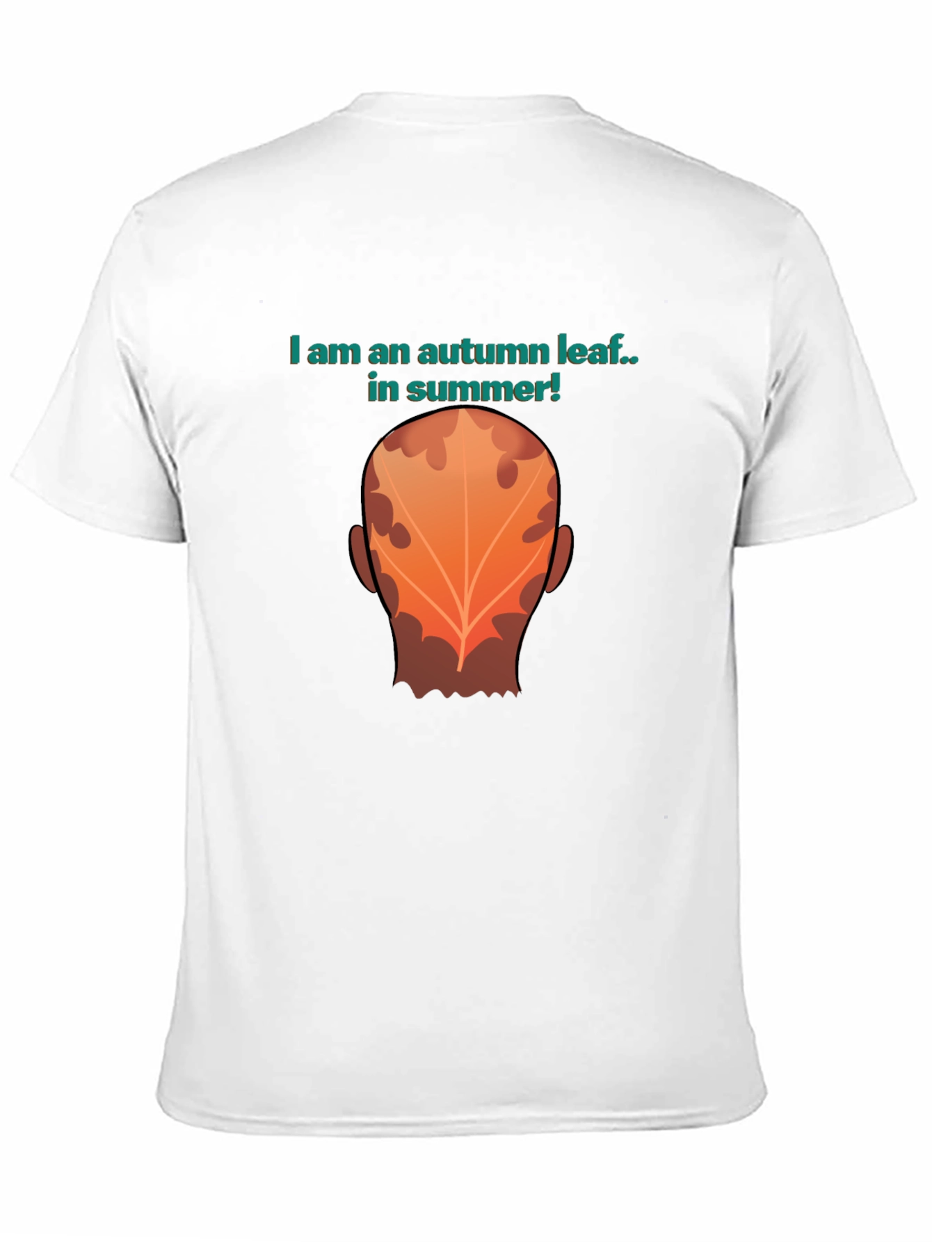 Autumn Leaf Summer Tee - Funny Graphic T-Shirt