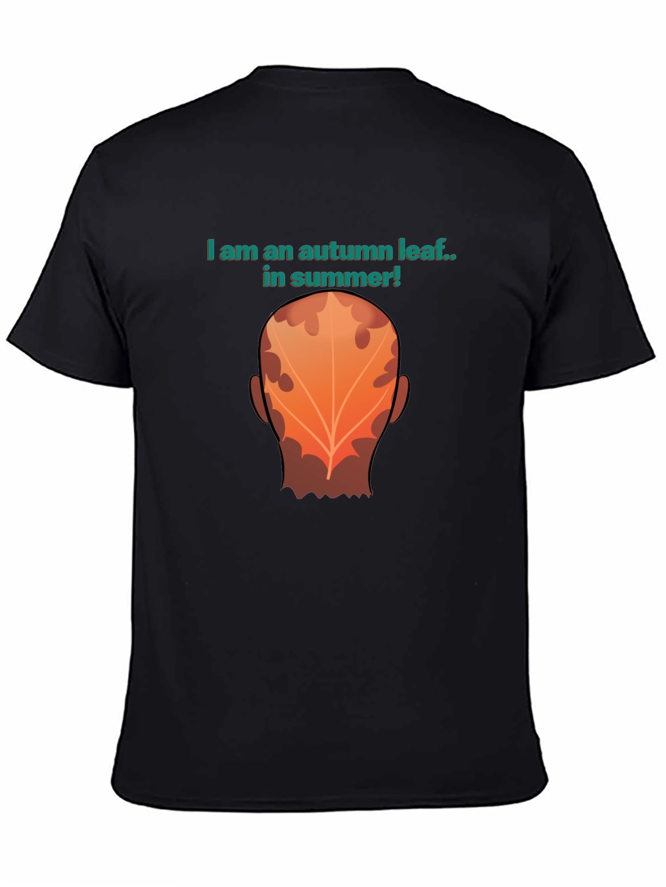 Autumn Leaf Summer Tee - Funny Graphic T-Shirt