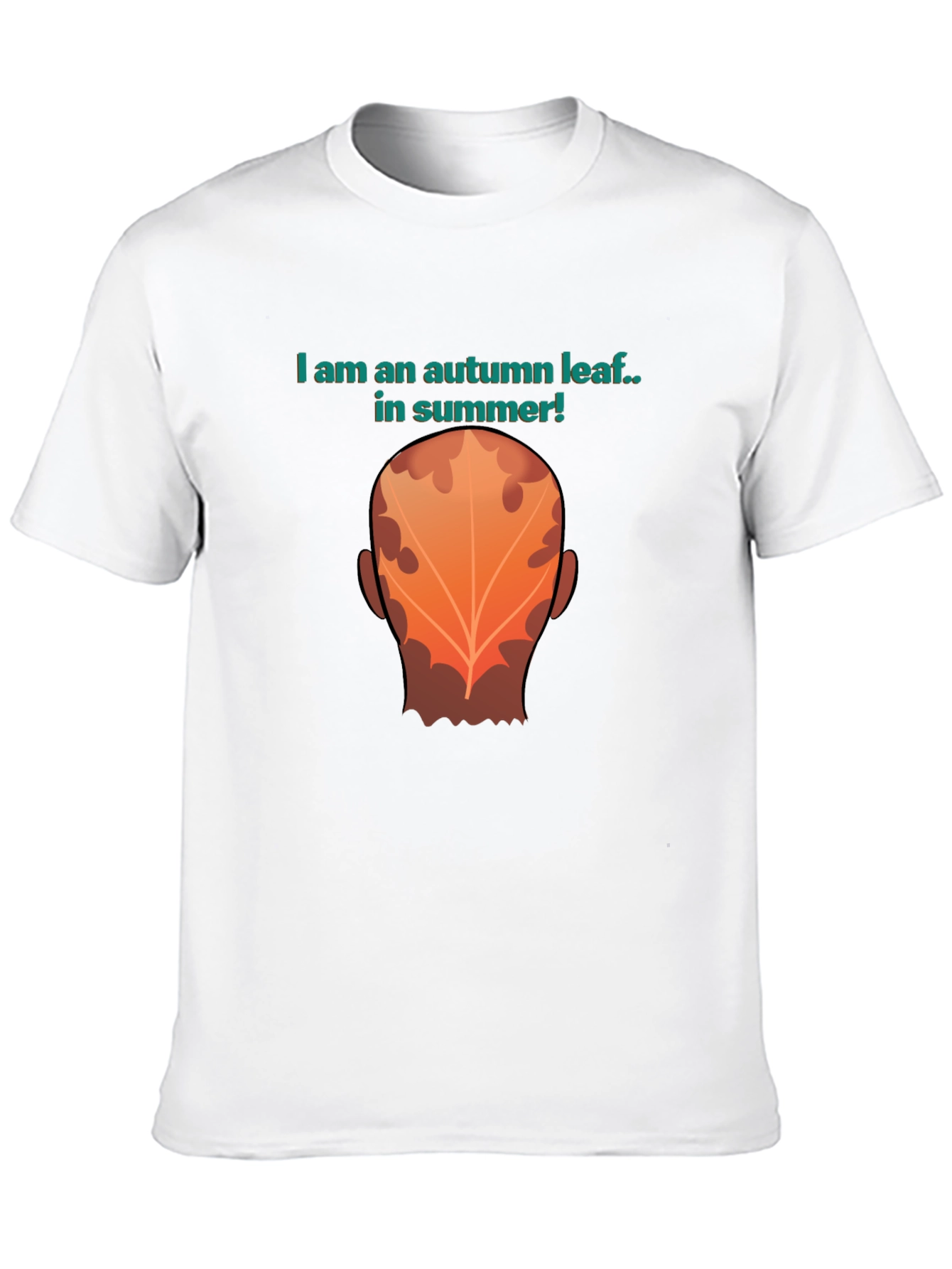 Autumn Leaf Summer Tee - Funny Graphic T-Shirt