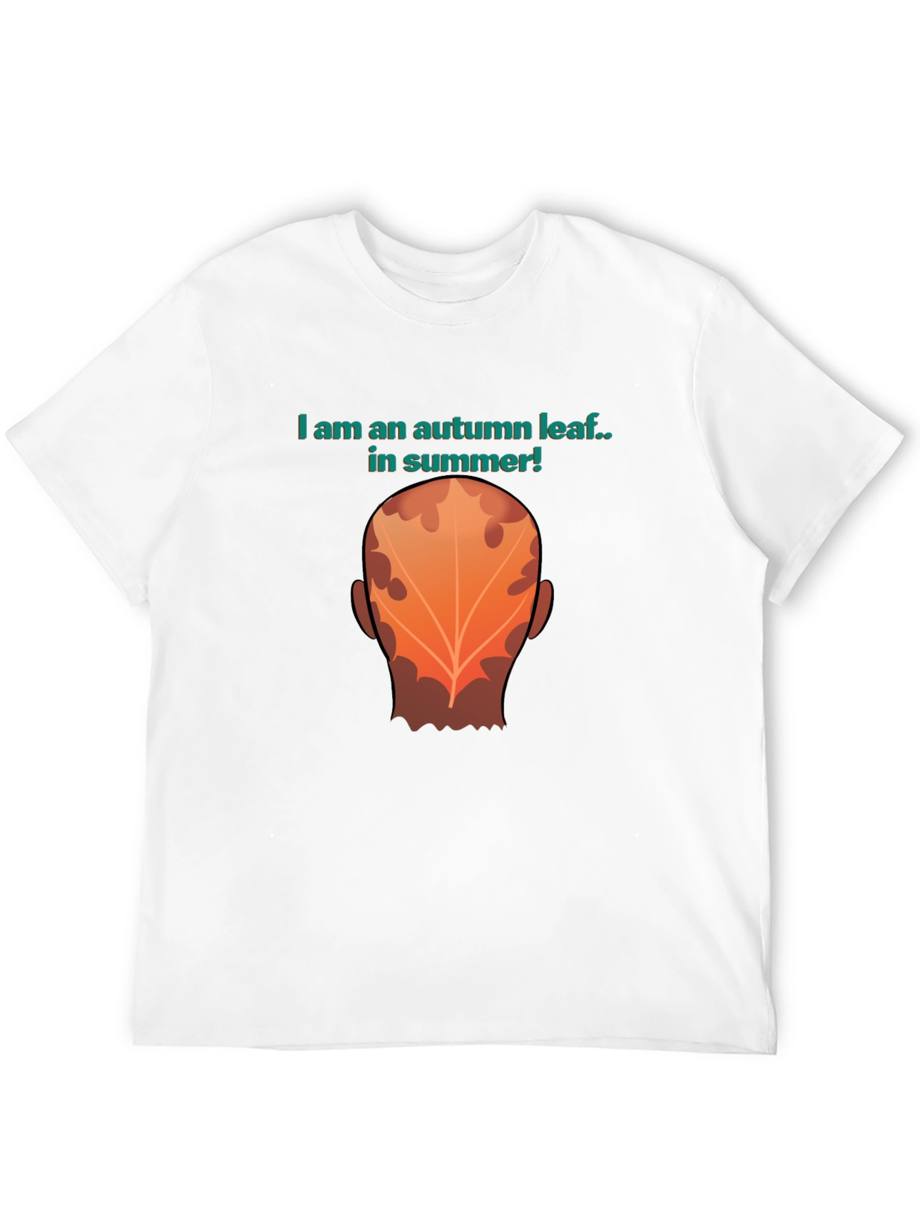 Autumn Leaf Summer Tee - Funny Graphic T-Shirt