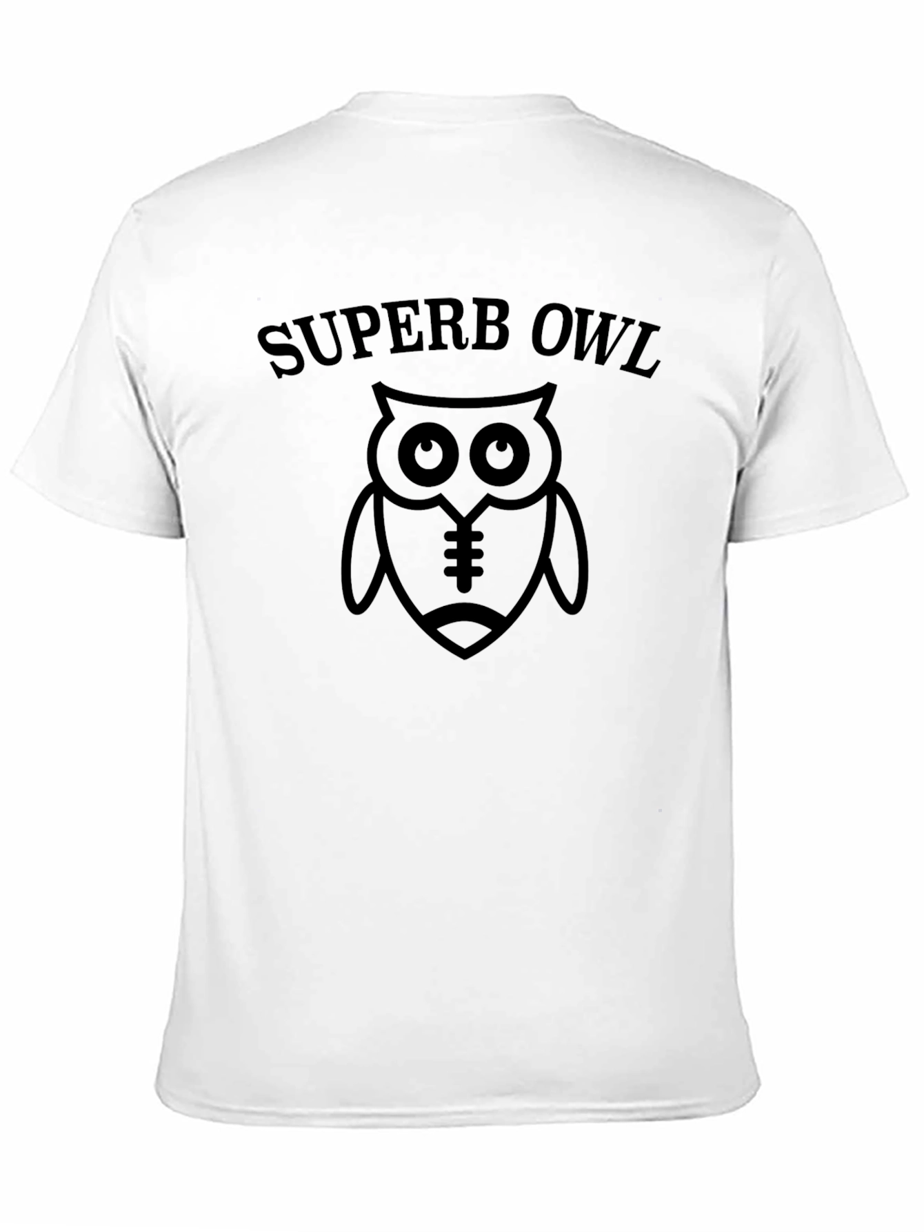 Superb Owl Football T-Shirt - Black Graphic Tee