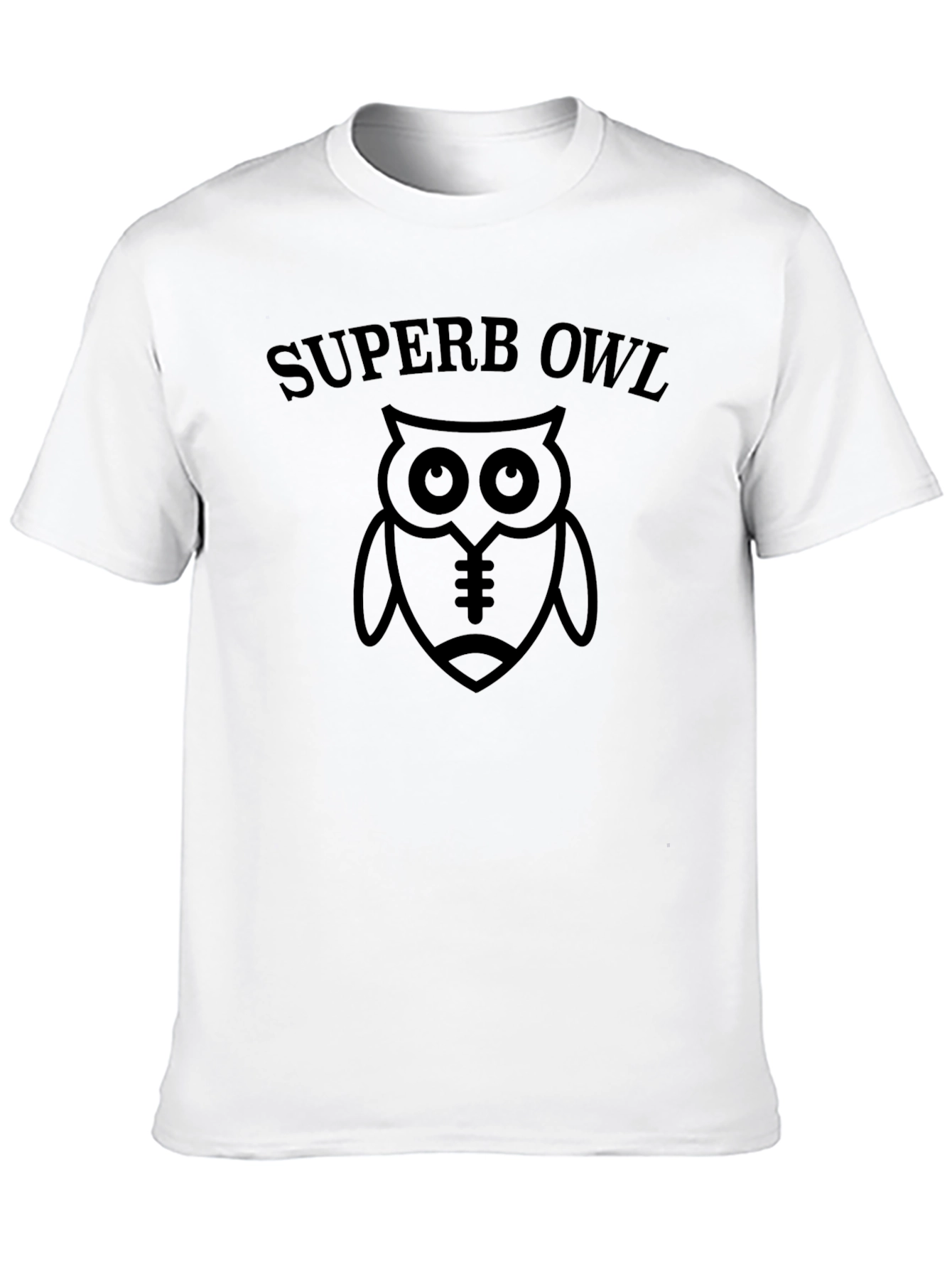 Superb Owl Football T-Shirt - Black Graphic Tee