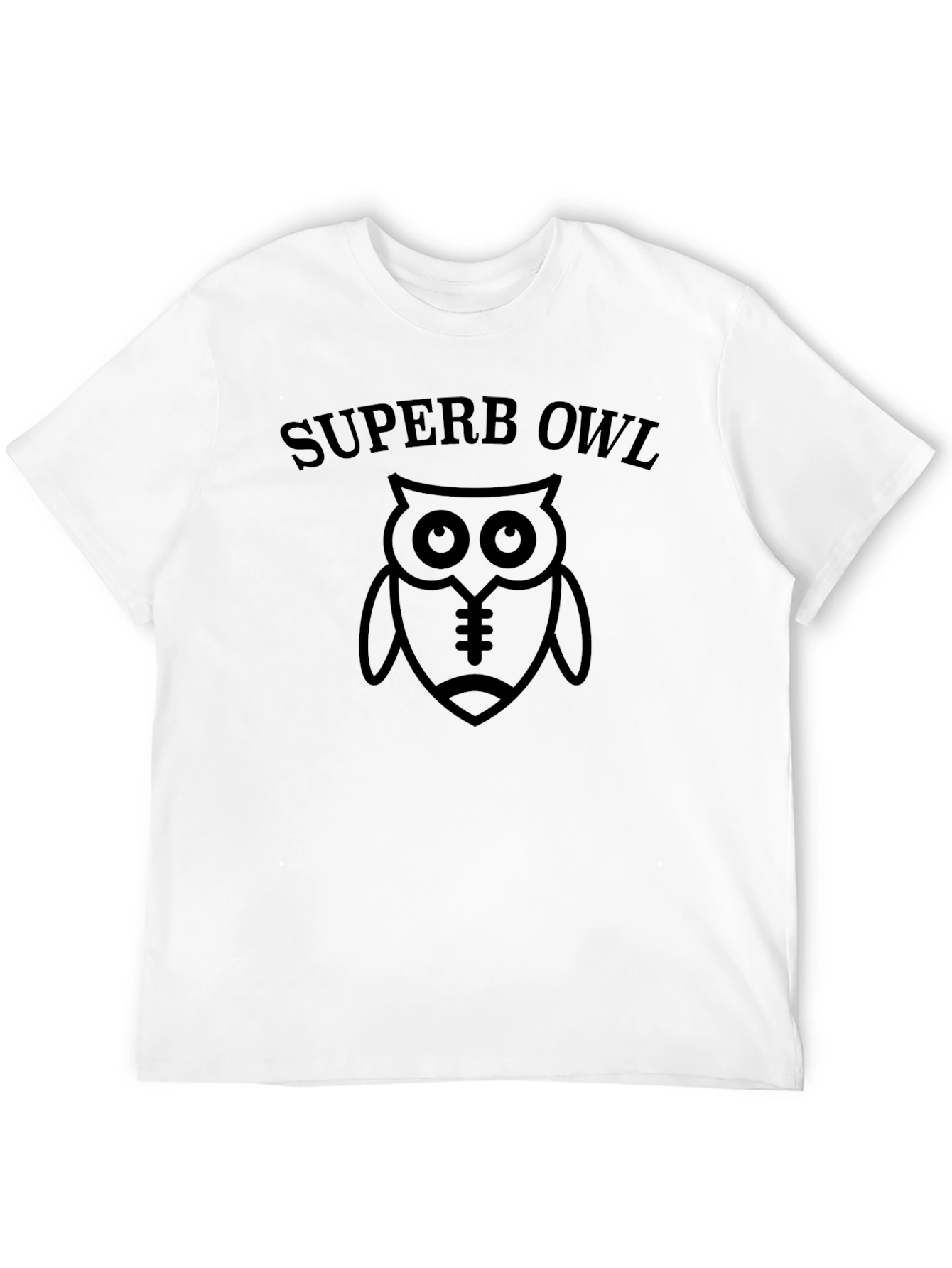 Superb Owl Football T-Shirt - Black Graphic Tee