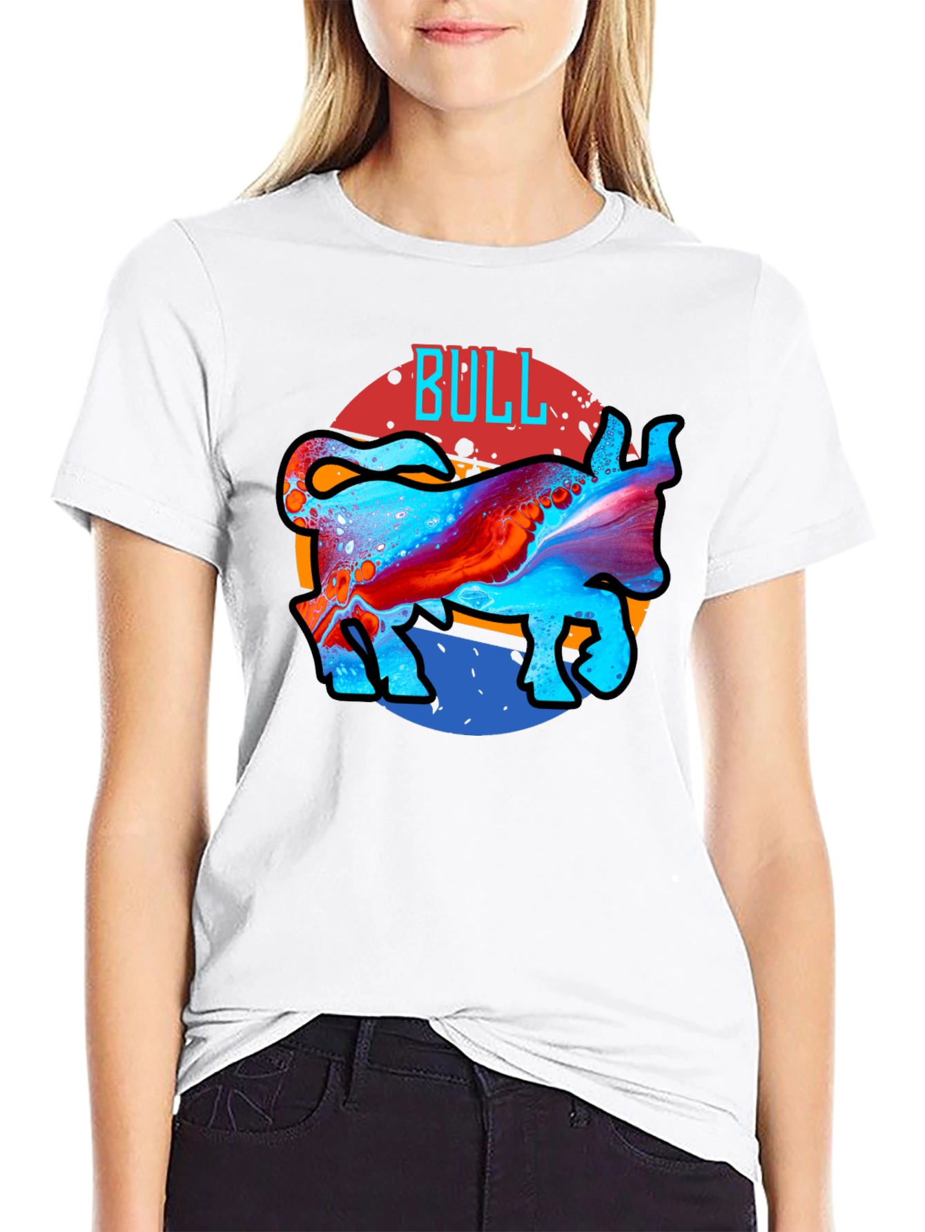 Cool Bull Graphic Black T-Shirt