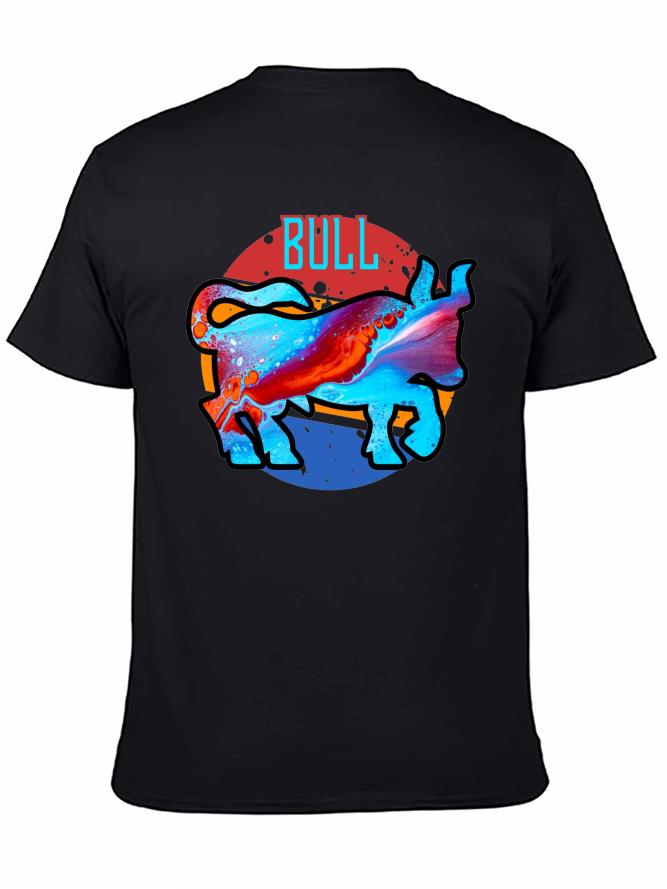 Cool Bull Graphic Black T-Shirt