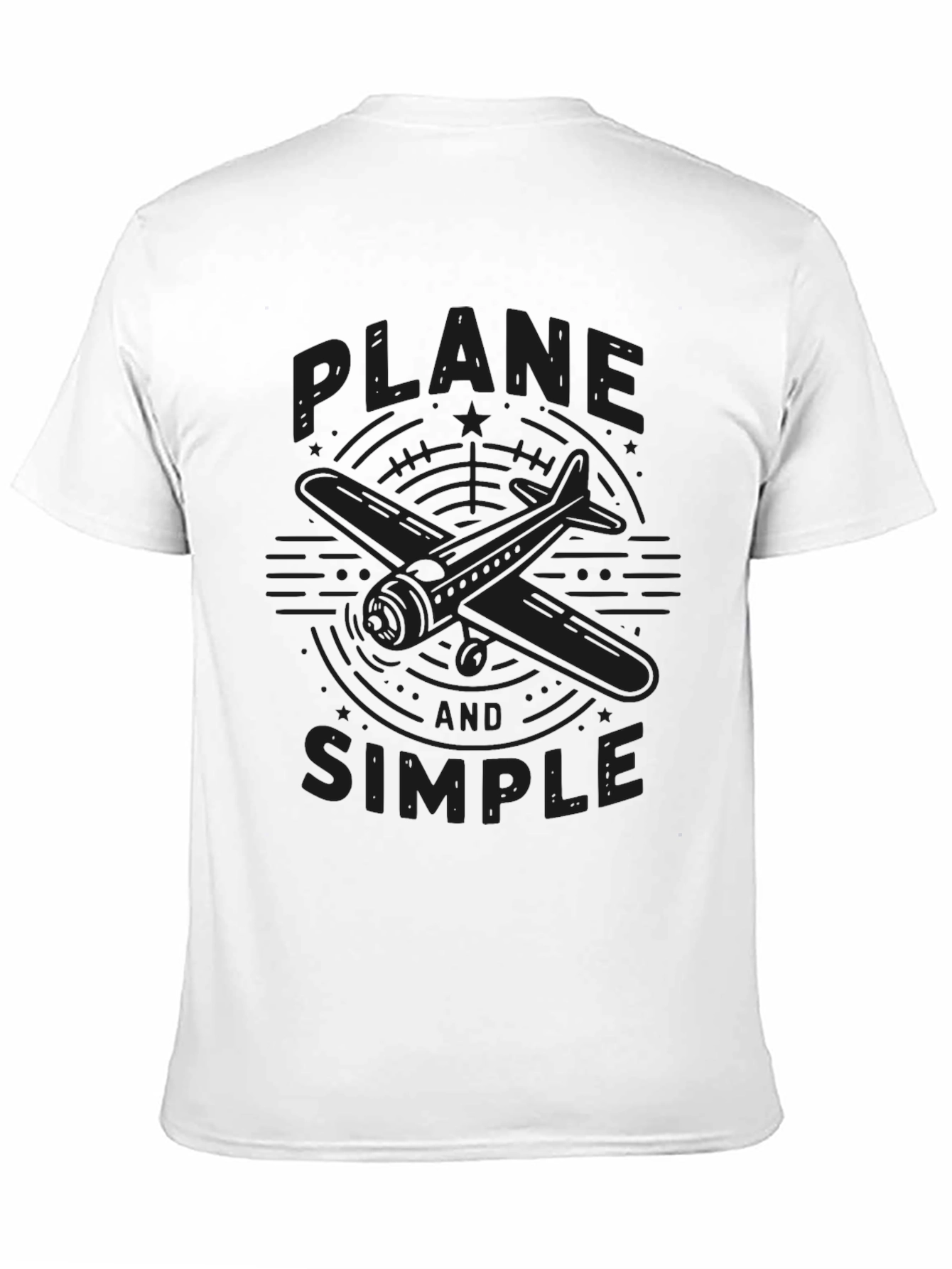 Plane and Simple Graphic T-Shirt