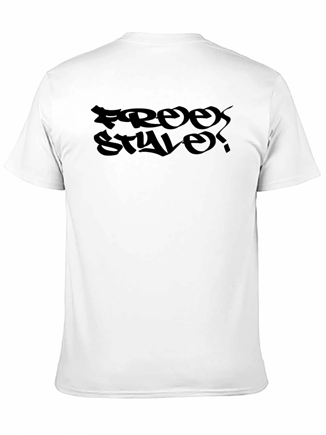 Freestyle Graphic Print Black T-Shirt
