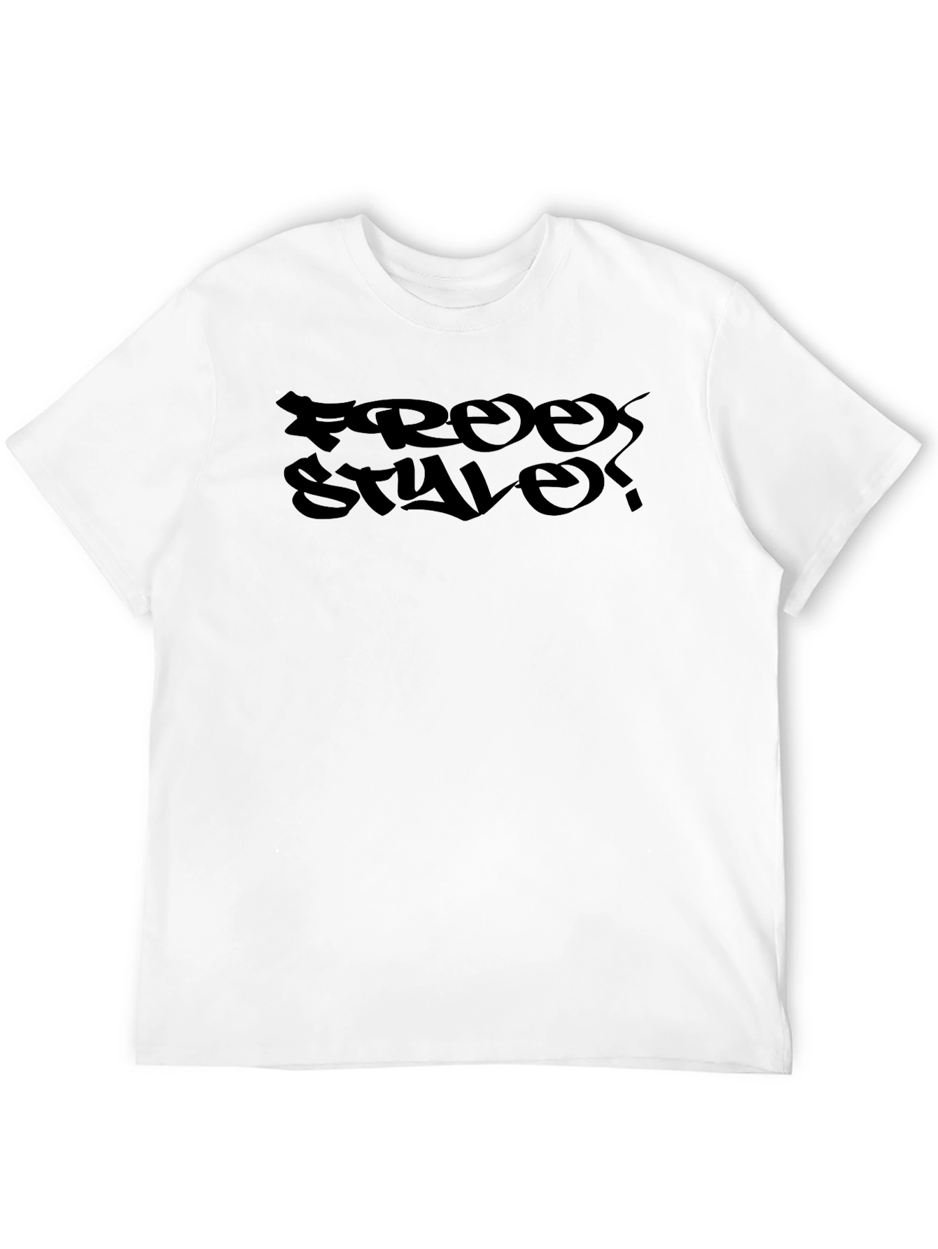 Freestyle Graphic Print Black T-Shirt