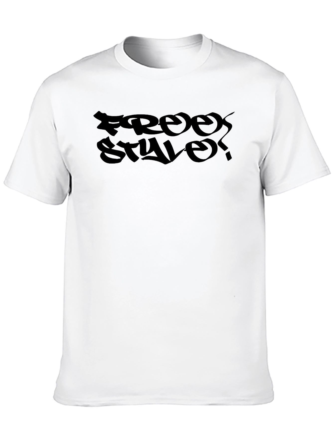 Freestyle Graphic Print Black T-Shirt