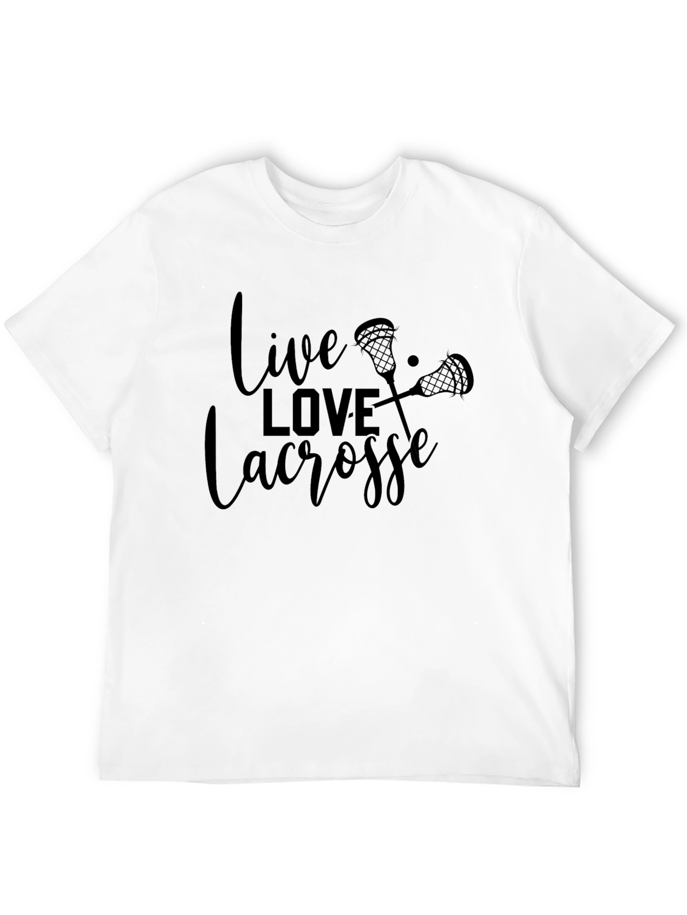 Live Love Lacrosse Black T-Shirt