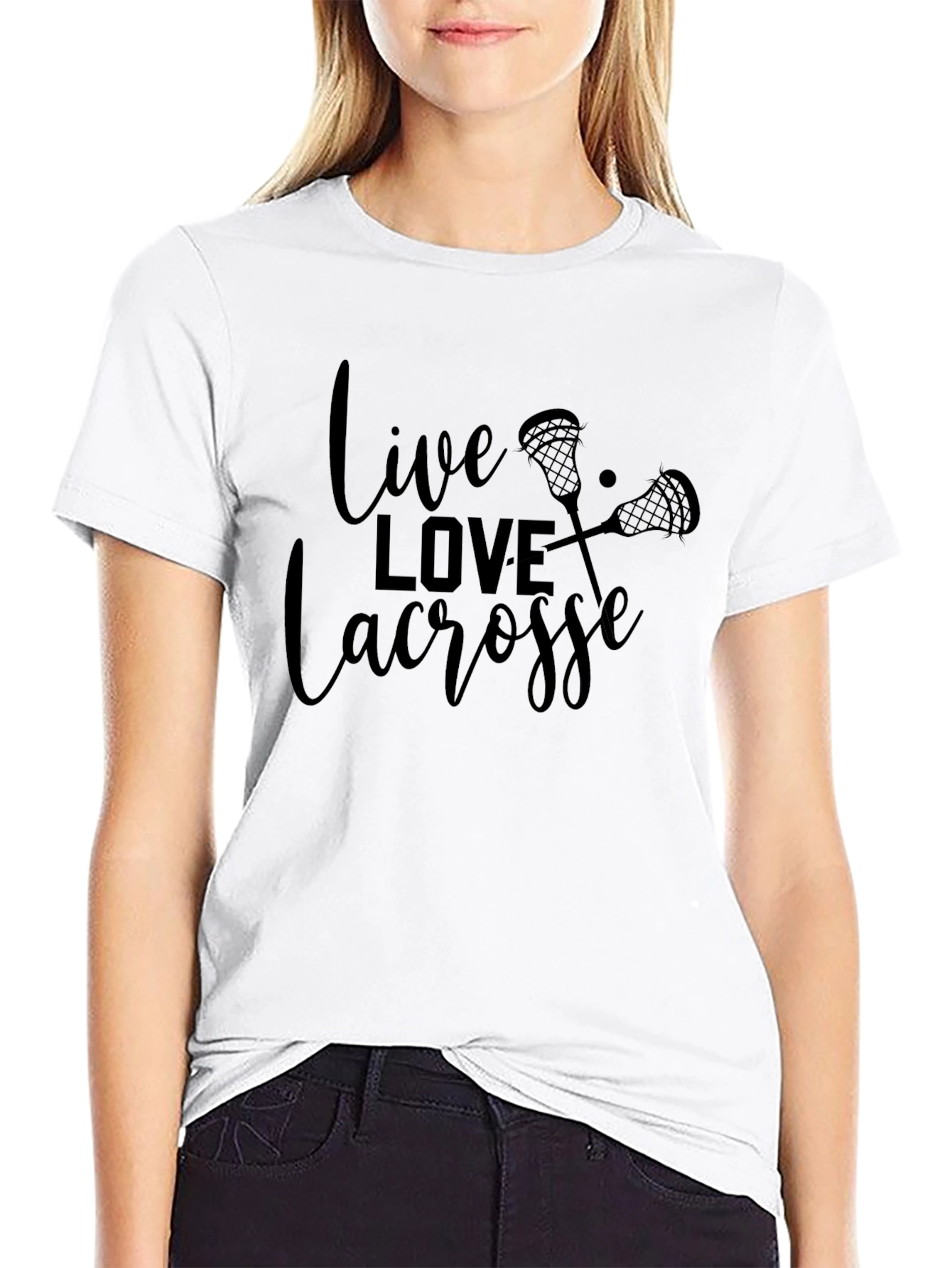 Live Love Lacrosse Black T-Shirt