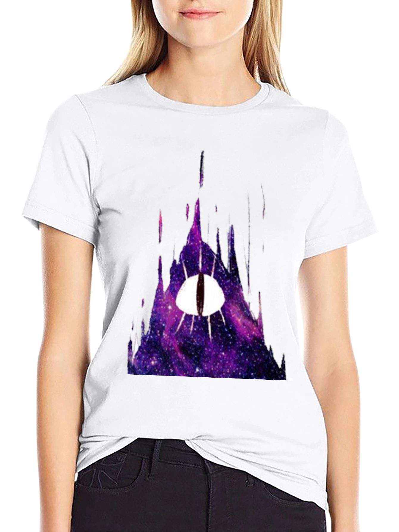 Galaxy Eye Graphic Tee - Mens Black T-Shirt