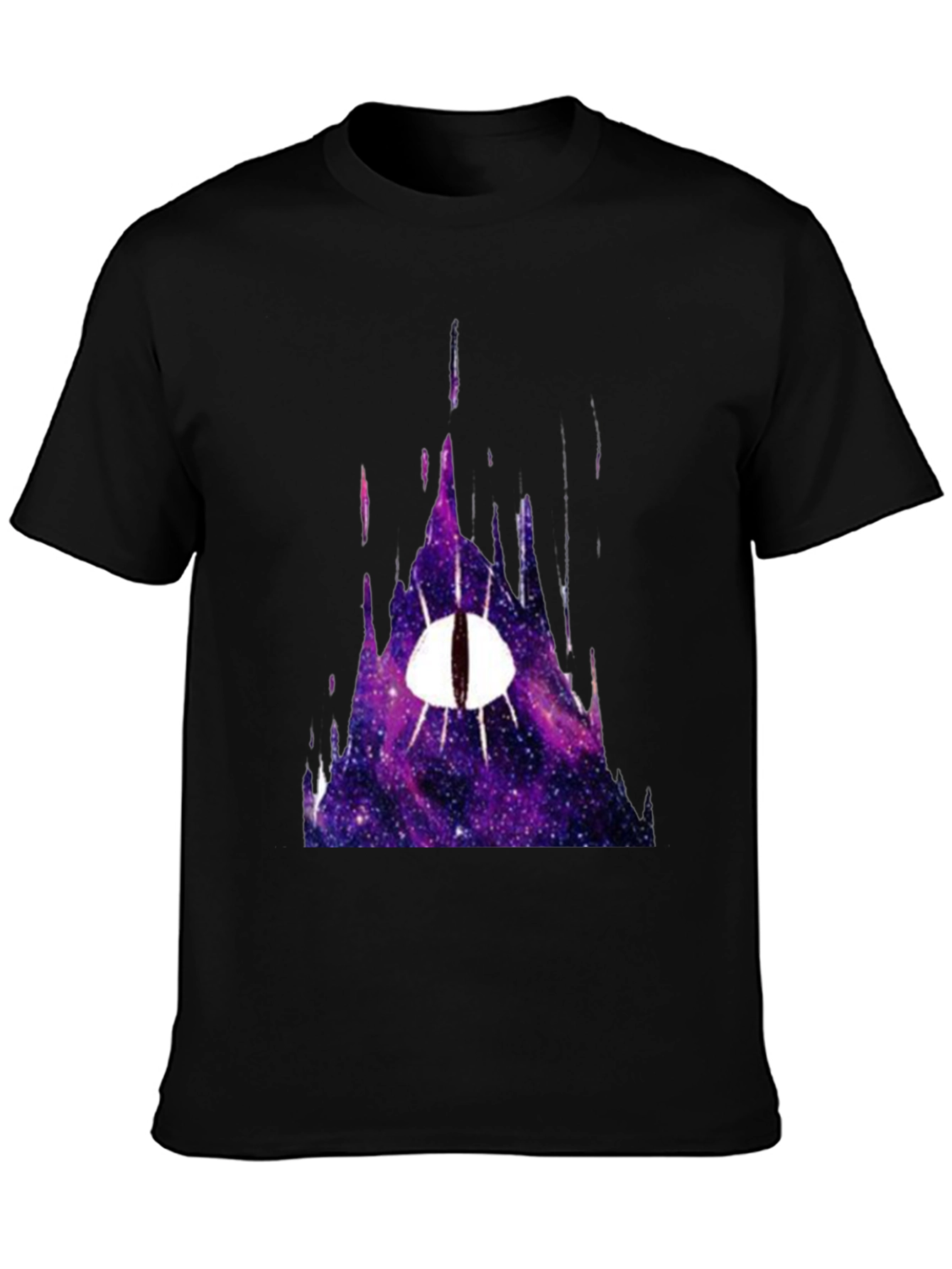 Galaxy Eye Graphic Tee - Mens Black T-Shirt