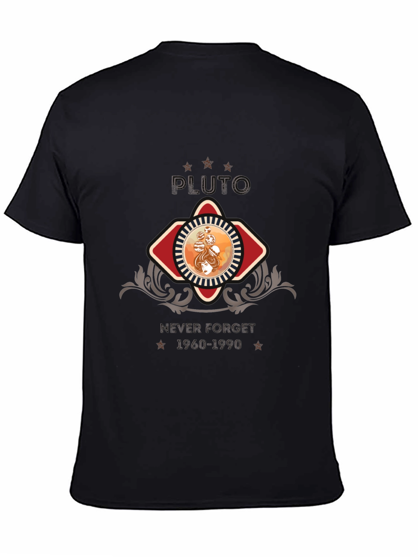 Retro Pluto T-Shirt - Never Forget 1960-1990