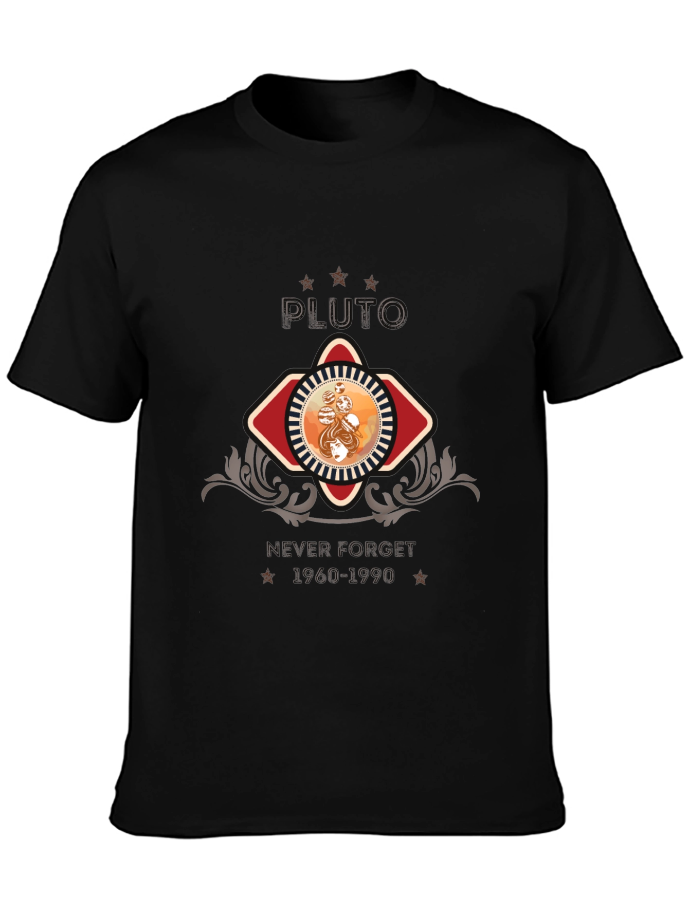 Retro Pluto T-Shirt - Never Forget 1960-1990