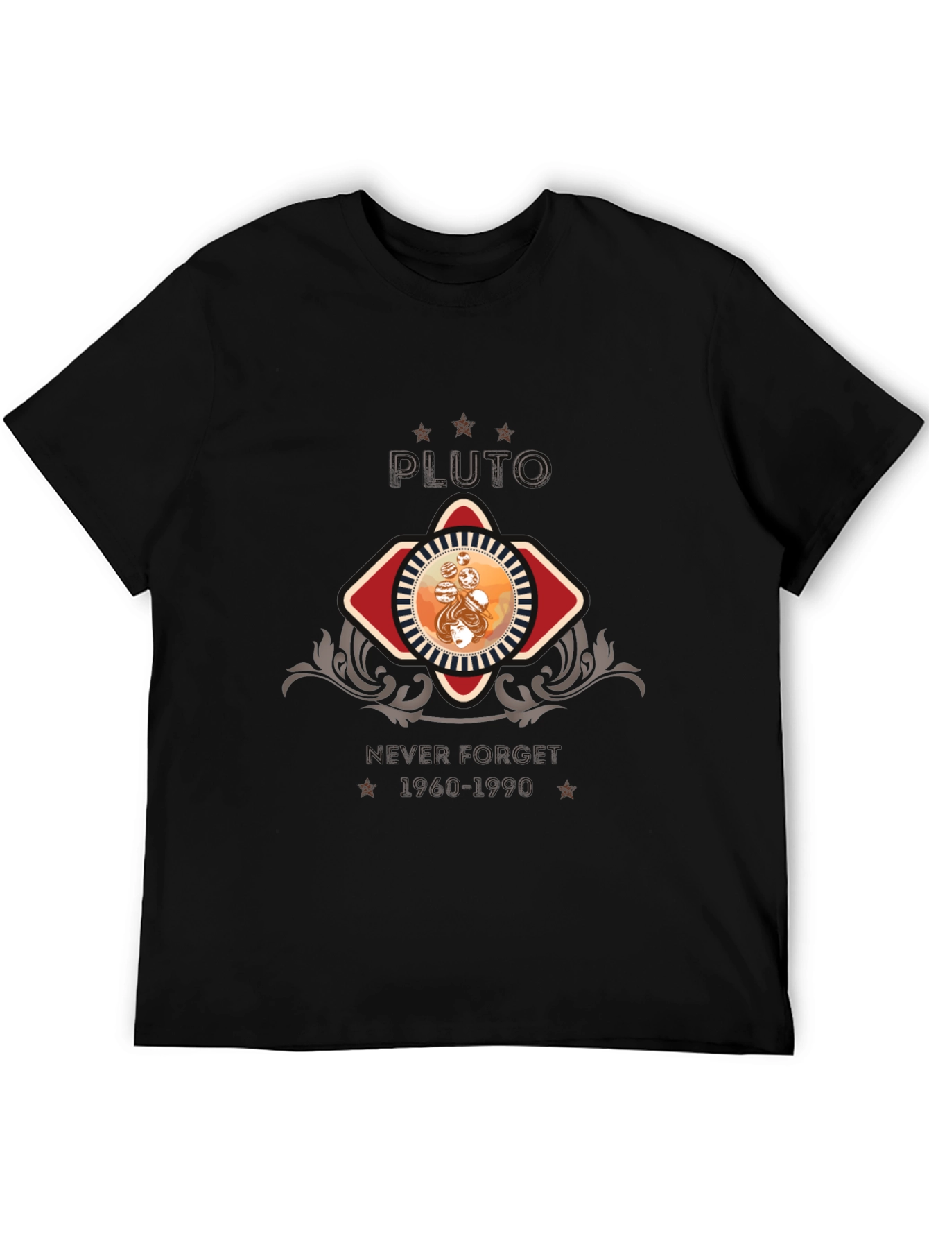 Retro Pluto T-Shirt - Never Forget 1960-1990
