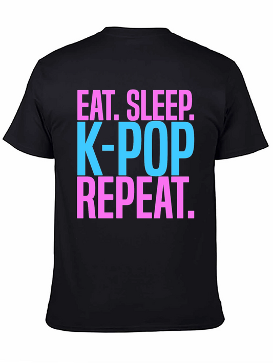 Eat Sleep K-Pop Repeat T-Shirt