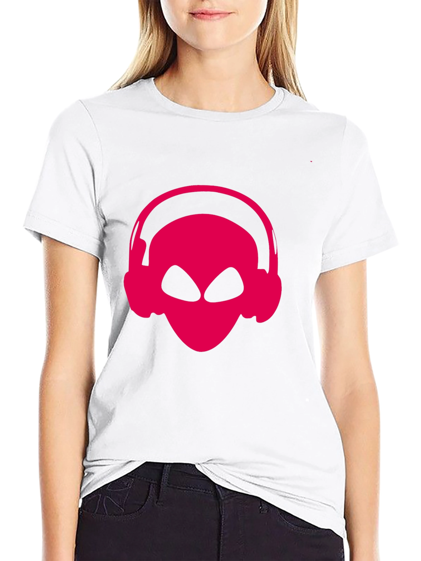Alien DJ T-Shirt - Black Graphic Tee