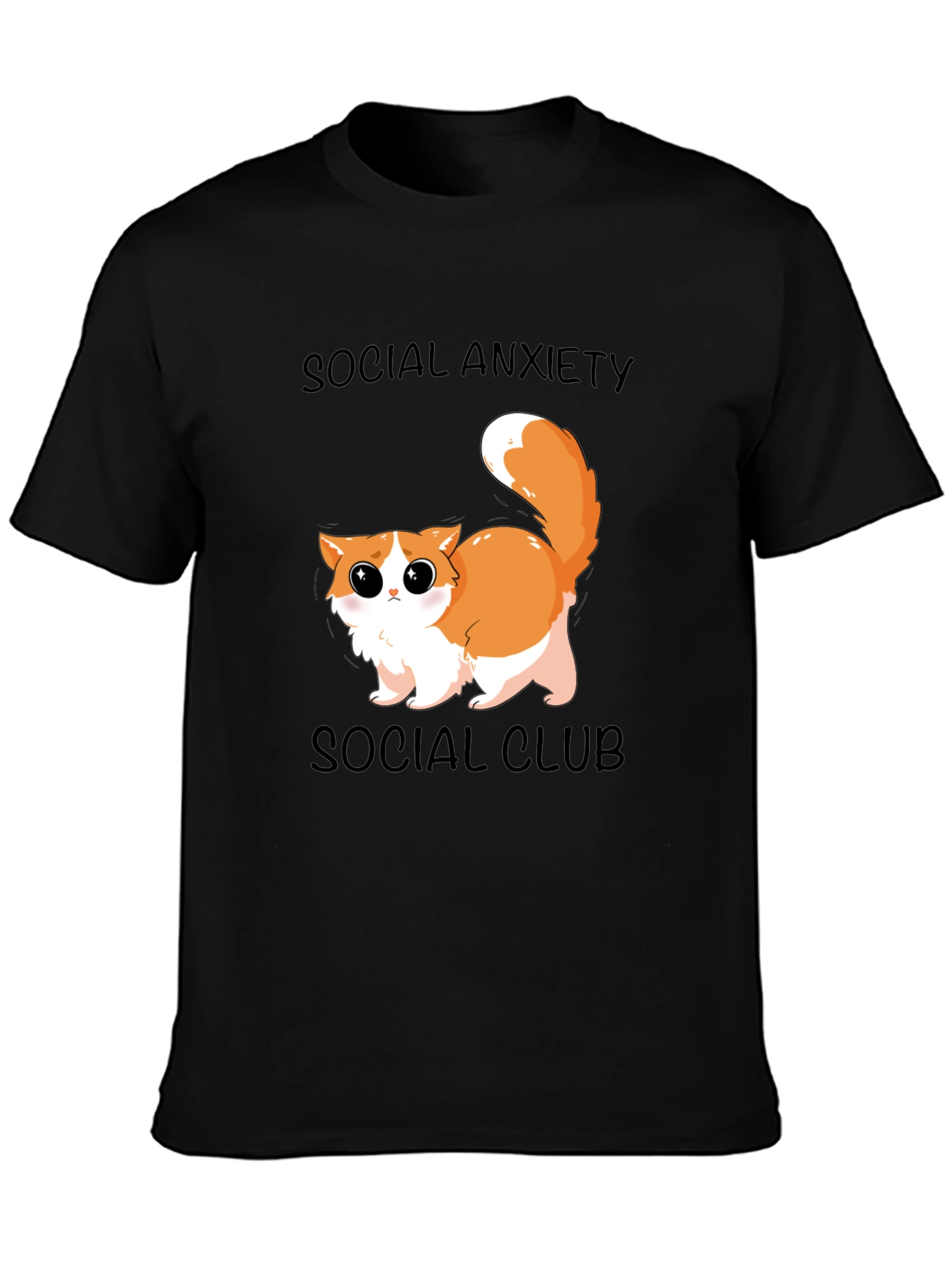 Social Anxiety Cat T-Shirt: Cute & Comfy