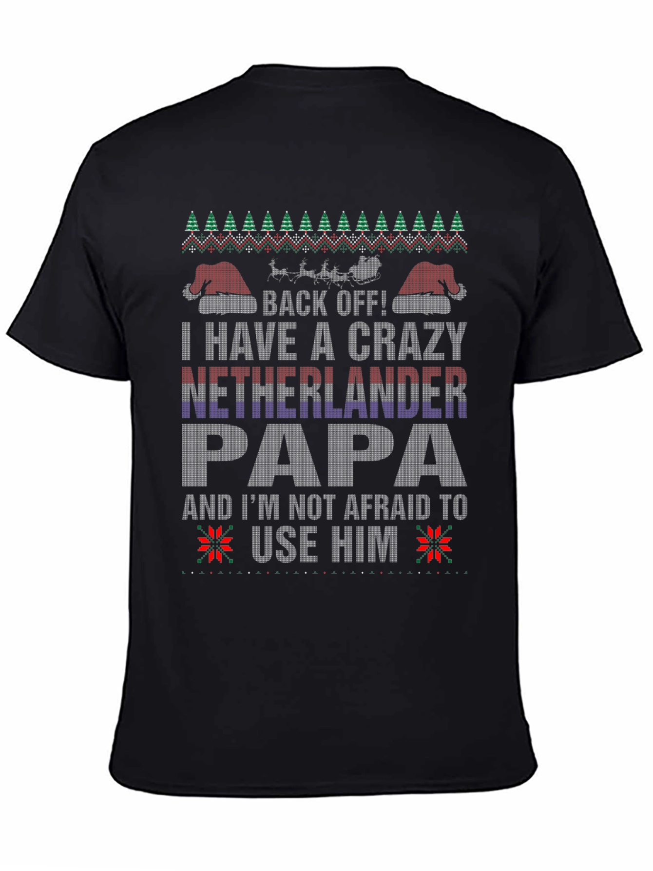 Crazy Netherlander Papa Christmas T-Shirt