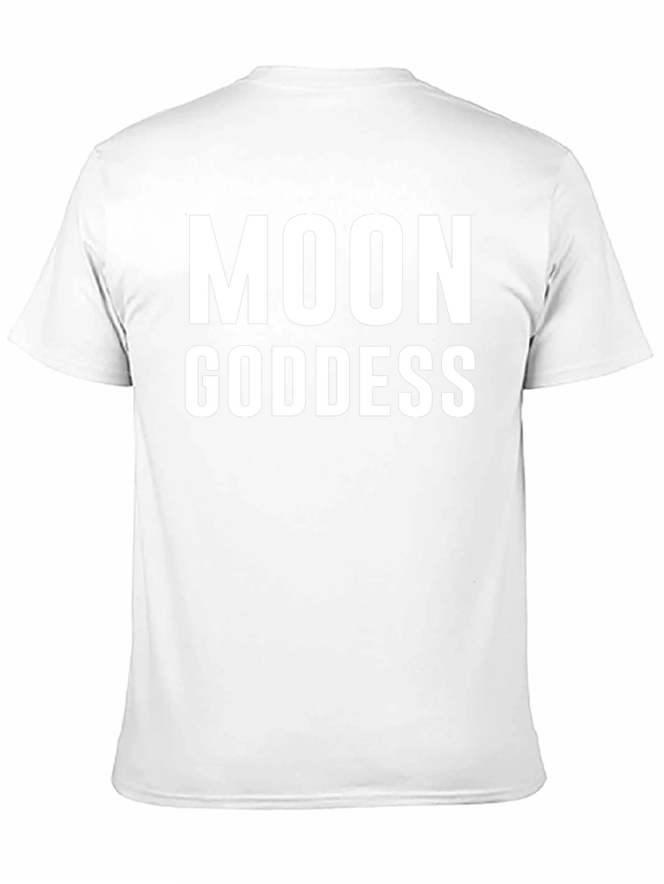 Moon Goddess Graphic Tee - Black Cotton T-Shirt