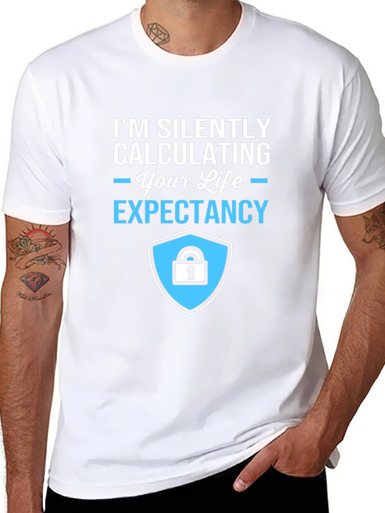Life Expectancy Calculation T-Shirt - Funny Sarcastic Tee