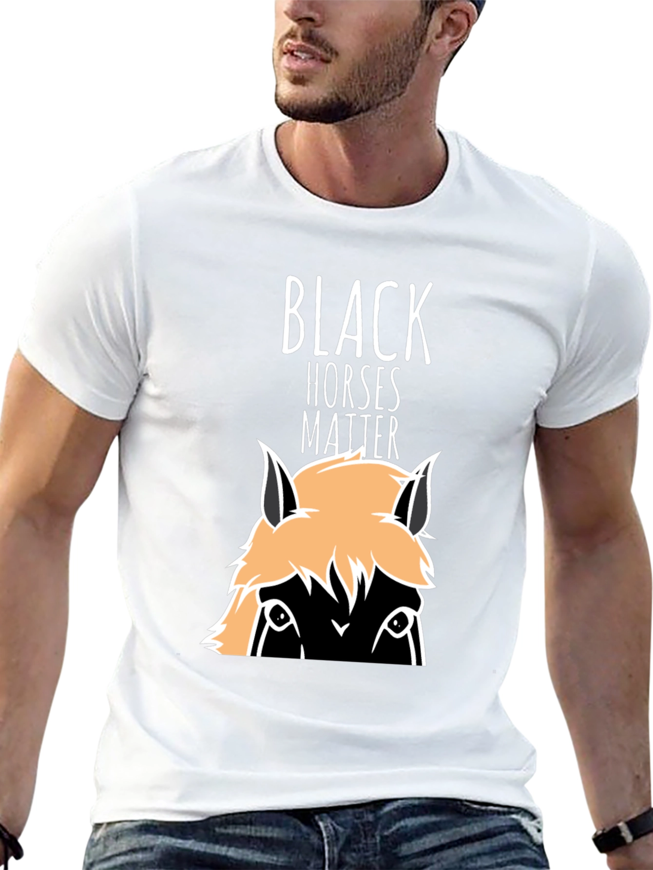 Black Horses Matter Graphic T-Shirt