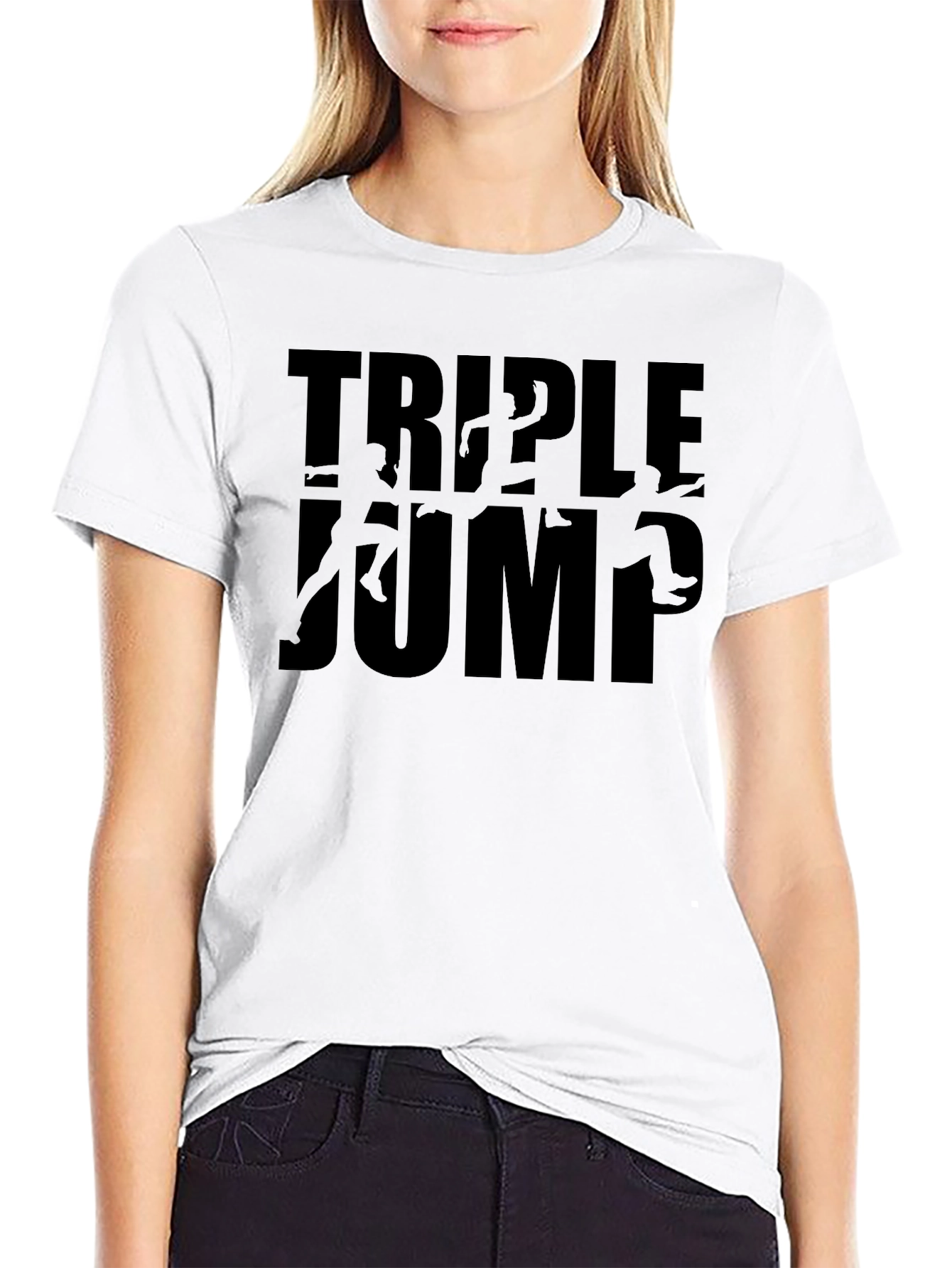 Triple Jump Black Graphic Tee