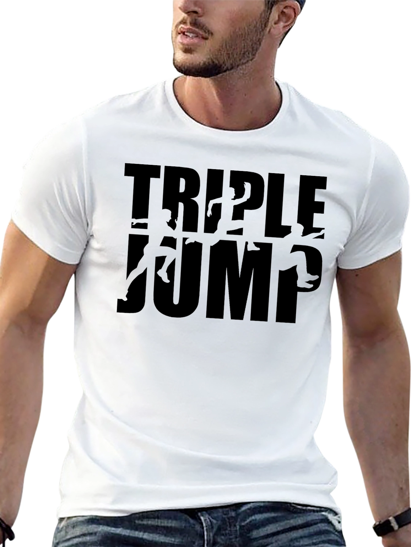 Triple Jump Black Graphic Tee