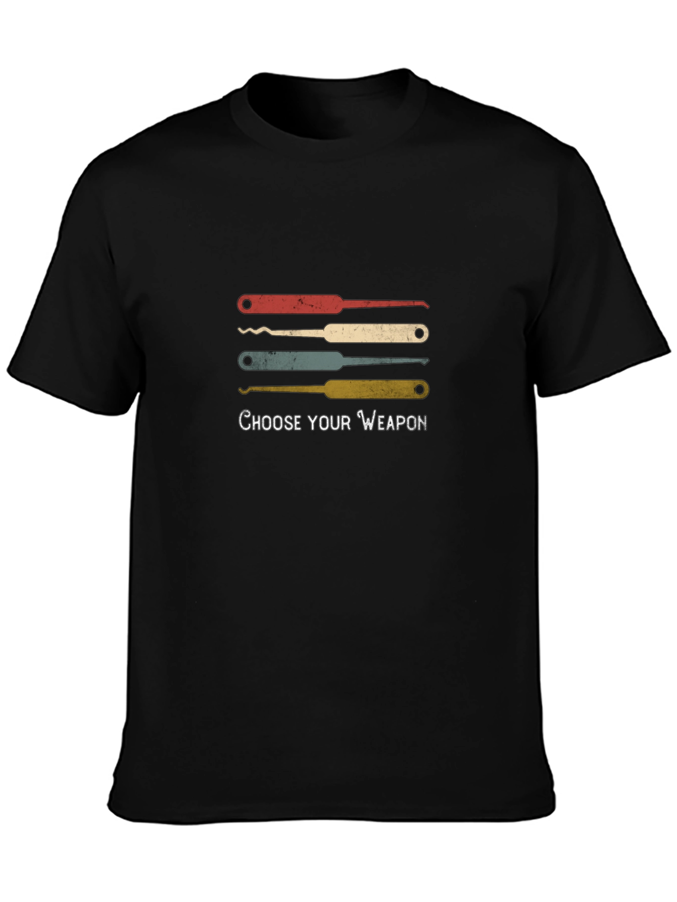 Choose Your Weapon Picklock T-Shirt - Black