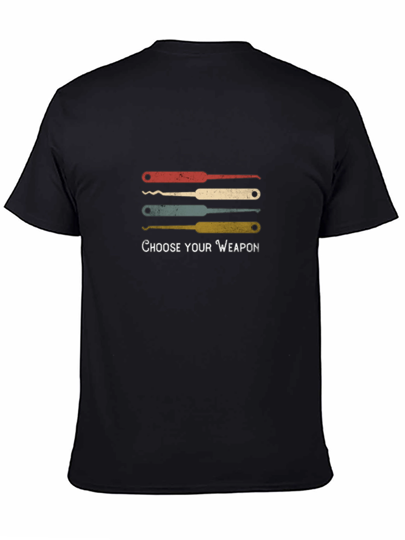 Choose Your Weapon Picklock T-Shirt - Black